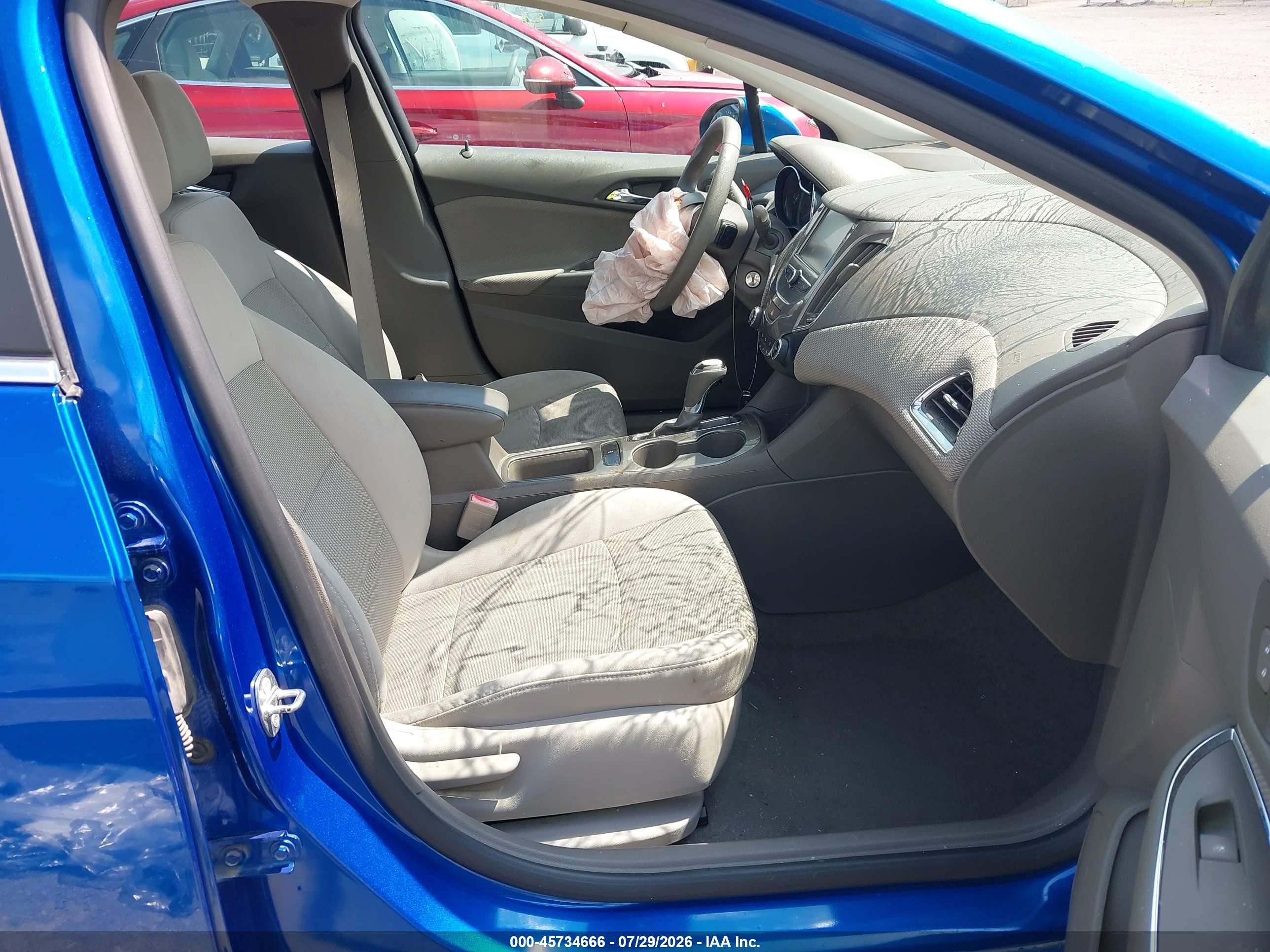2017 Chevrolet Cruze Lt Auto Blue vin: 1G1BE5SMXH7191655
