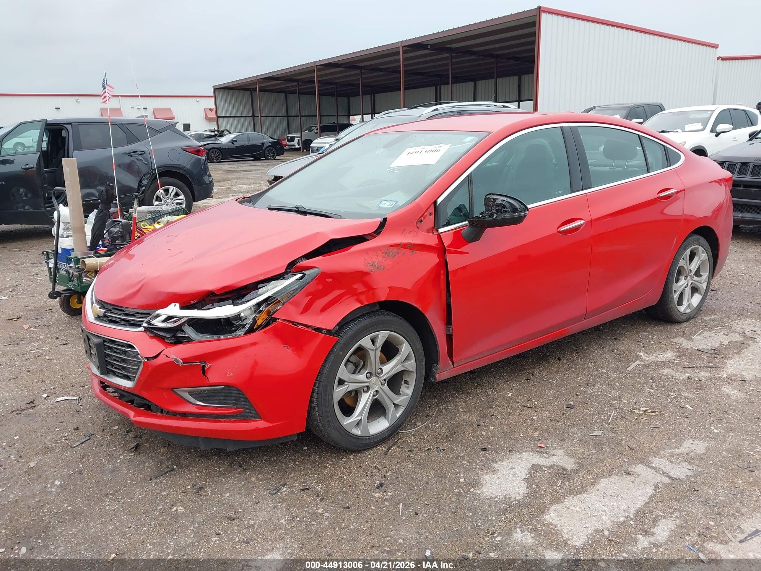 2017 Chevrolet Cruze Premier Auto Red vin: 1G1BF5SM7H7262176
