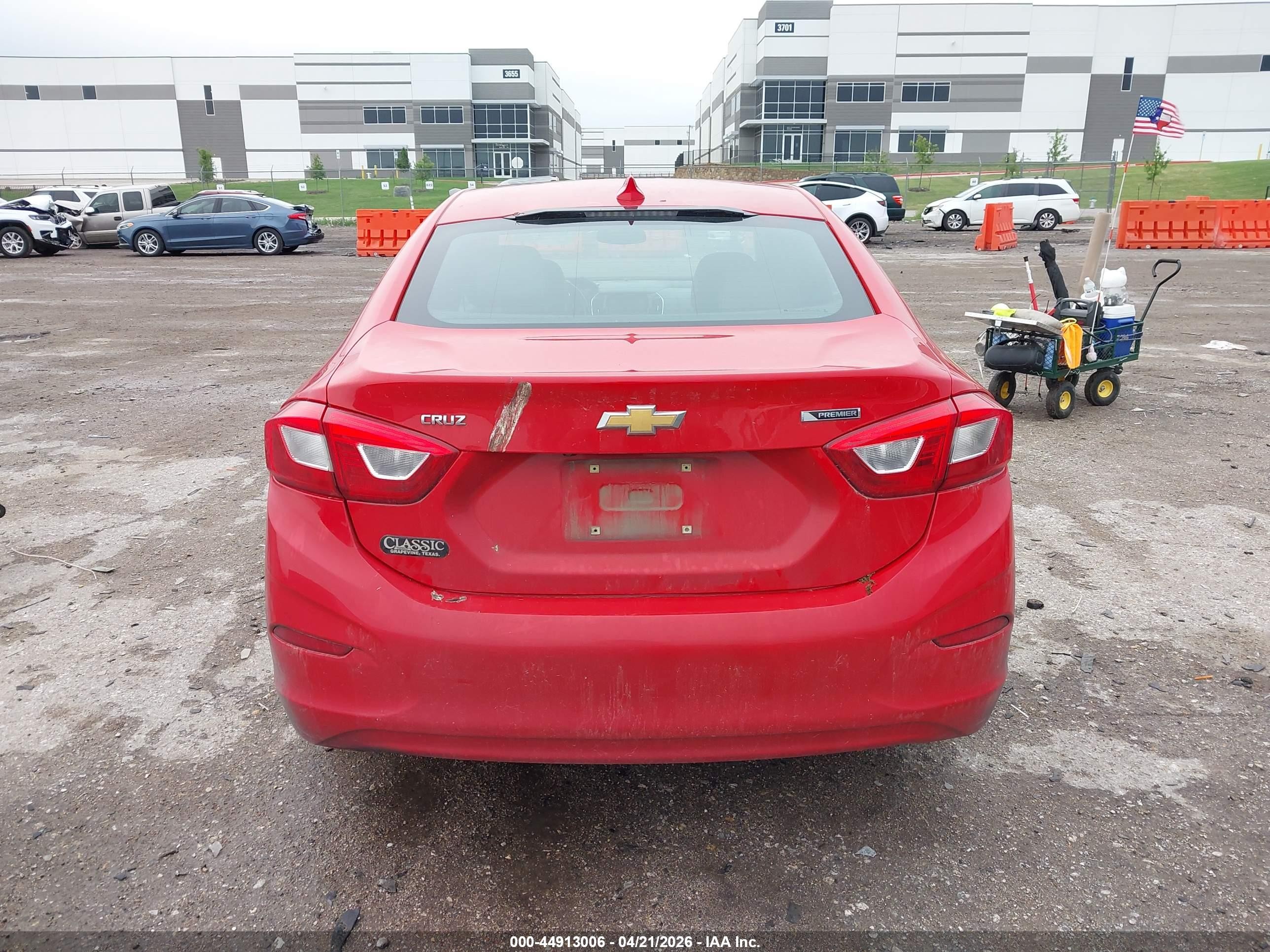 2017 Chevrolet Cruze Premier Auto Red vin: 1G1BF5SM7H7262176