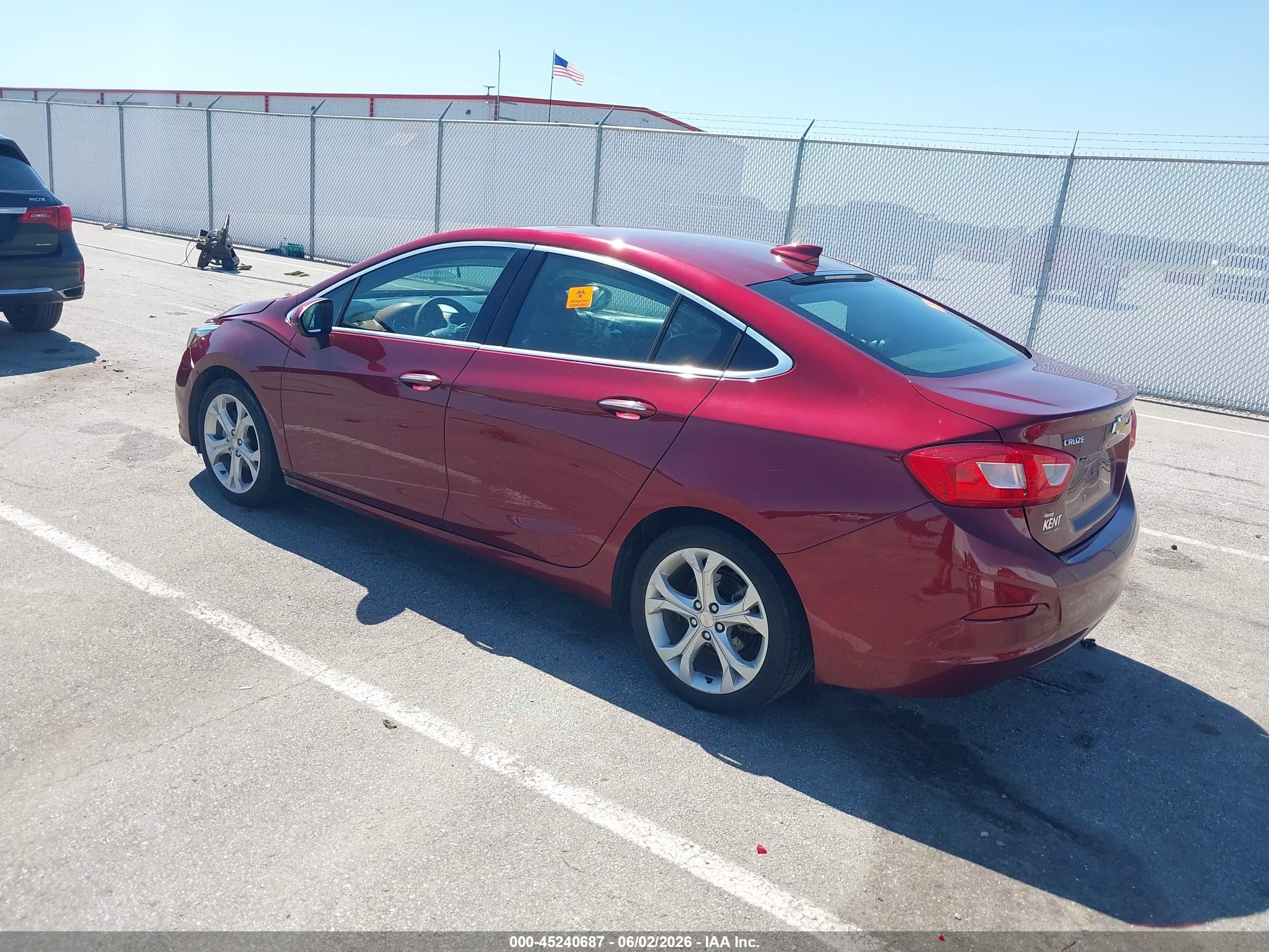 2016 Chevrolet Cruze Premier Auto Red vin: 1G1BG5SM6G7244232
