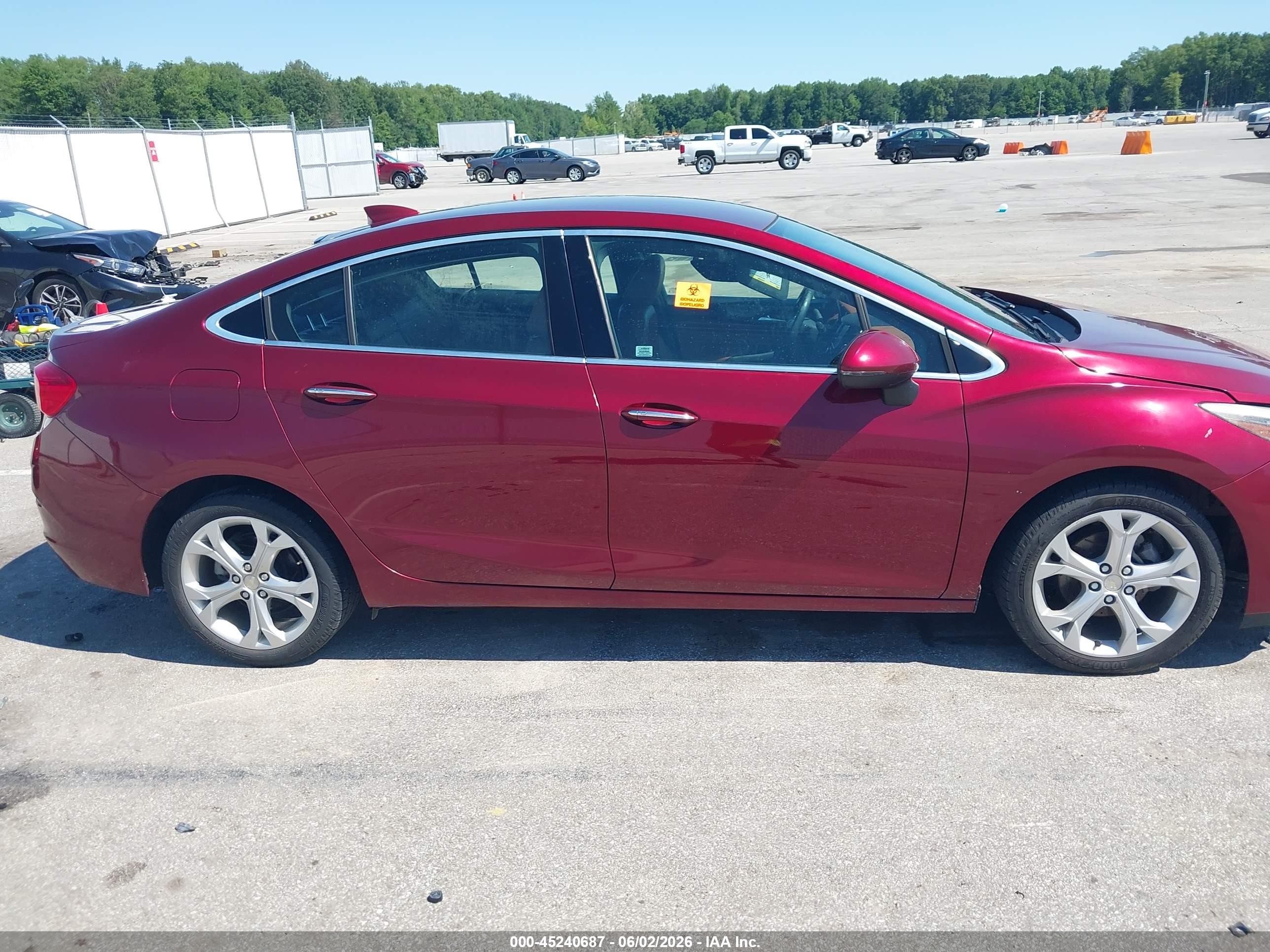 2016 Chevrolet Cruze Premier Auto Red vin: 1G1BG5SM6G7244232