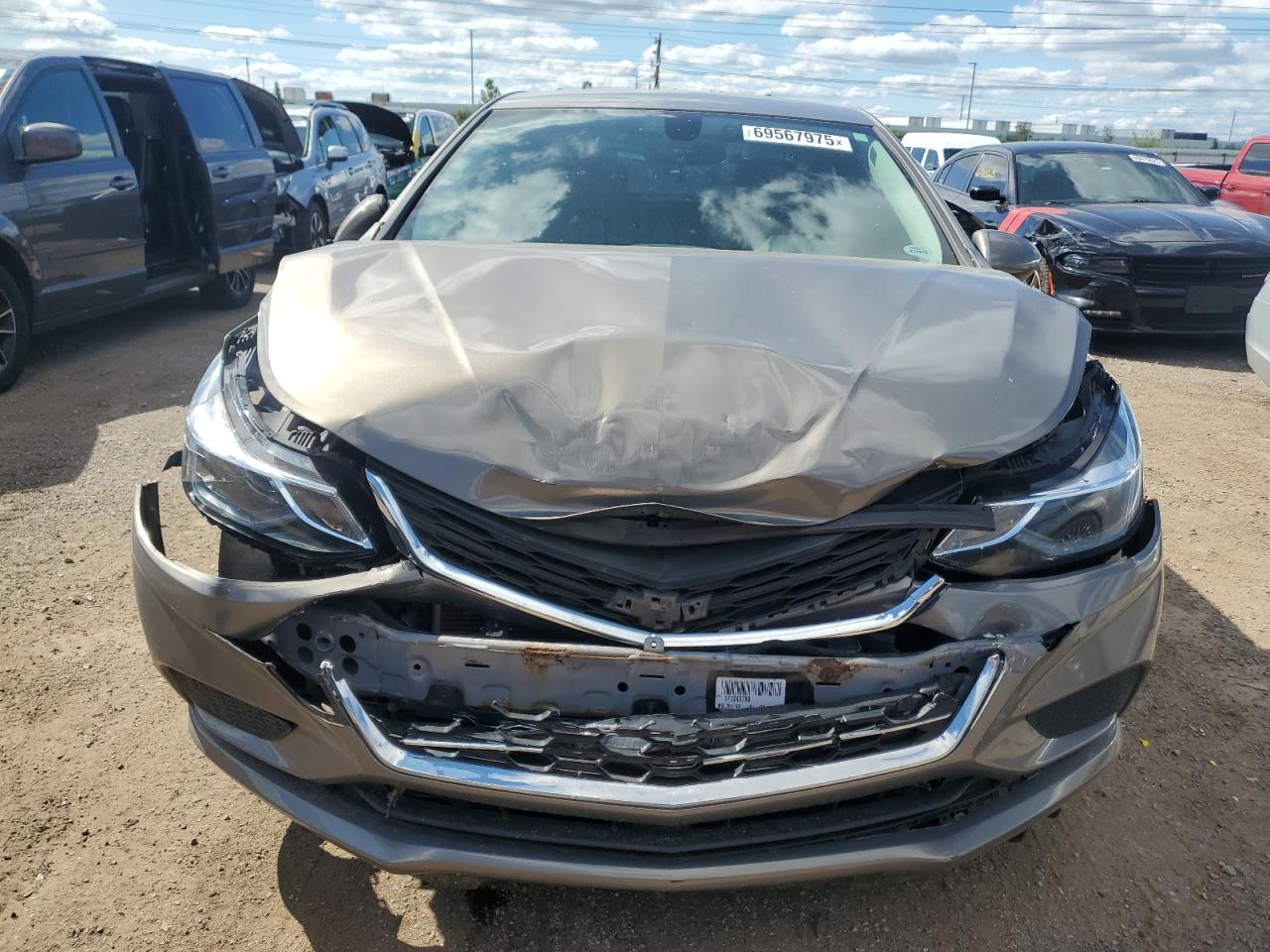 2017 Chevrolet Cruze Lt Tan vin: 1G1BH5SEXH7242636