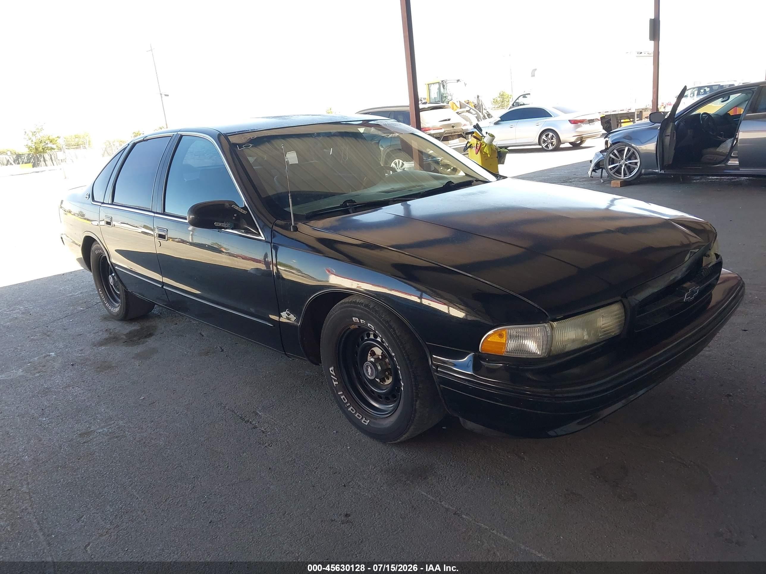 1996 Chevrolet Caprice / Impala Classic Ss Black vin: 1G1BL52P0TR154272