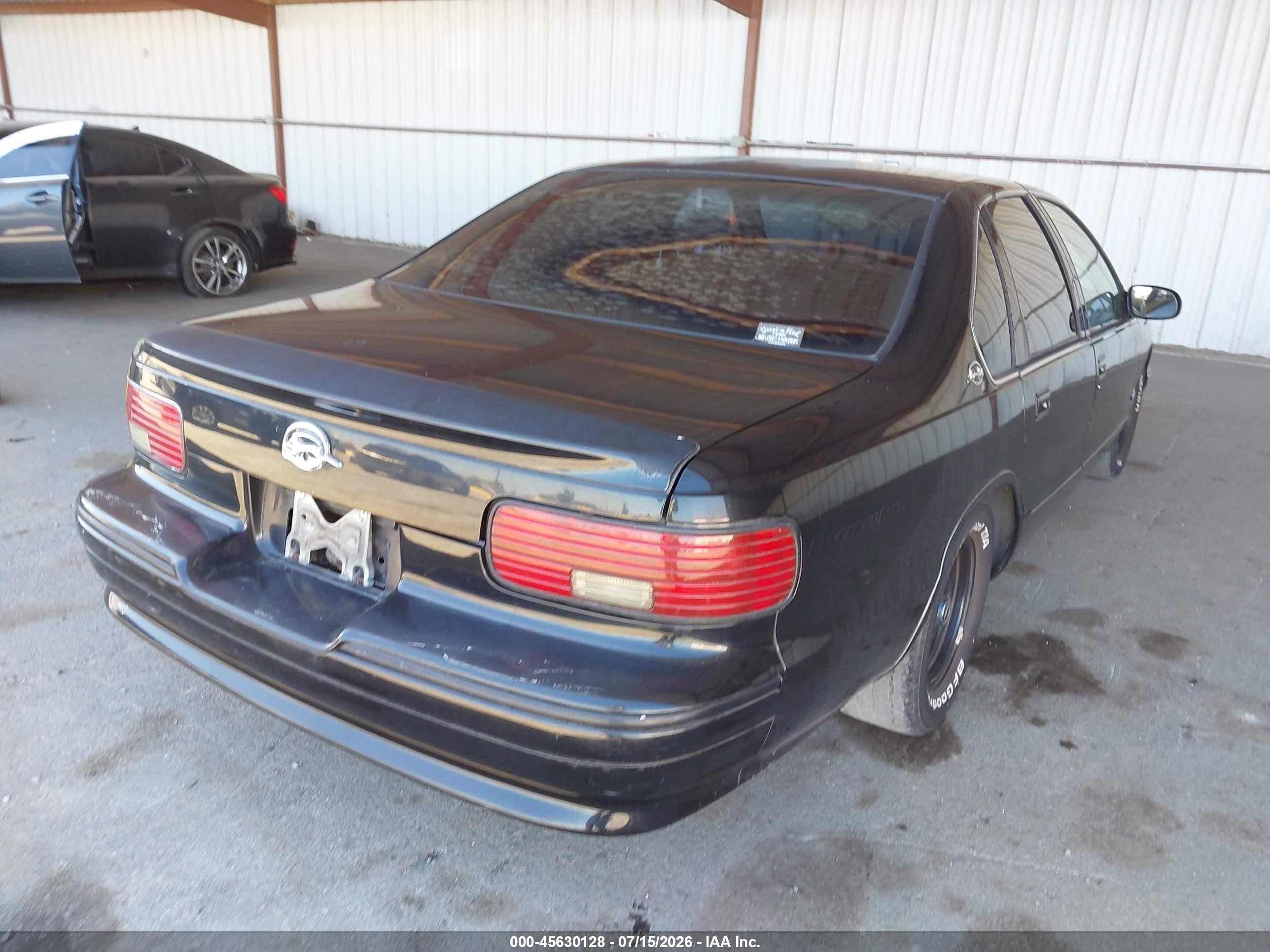 1996 Chevrolet Caprice / Impala Classic Ss Black vin: 1G1BL52P0TR154272