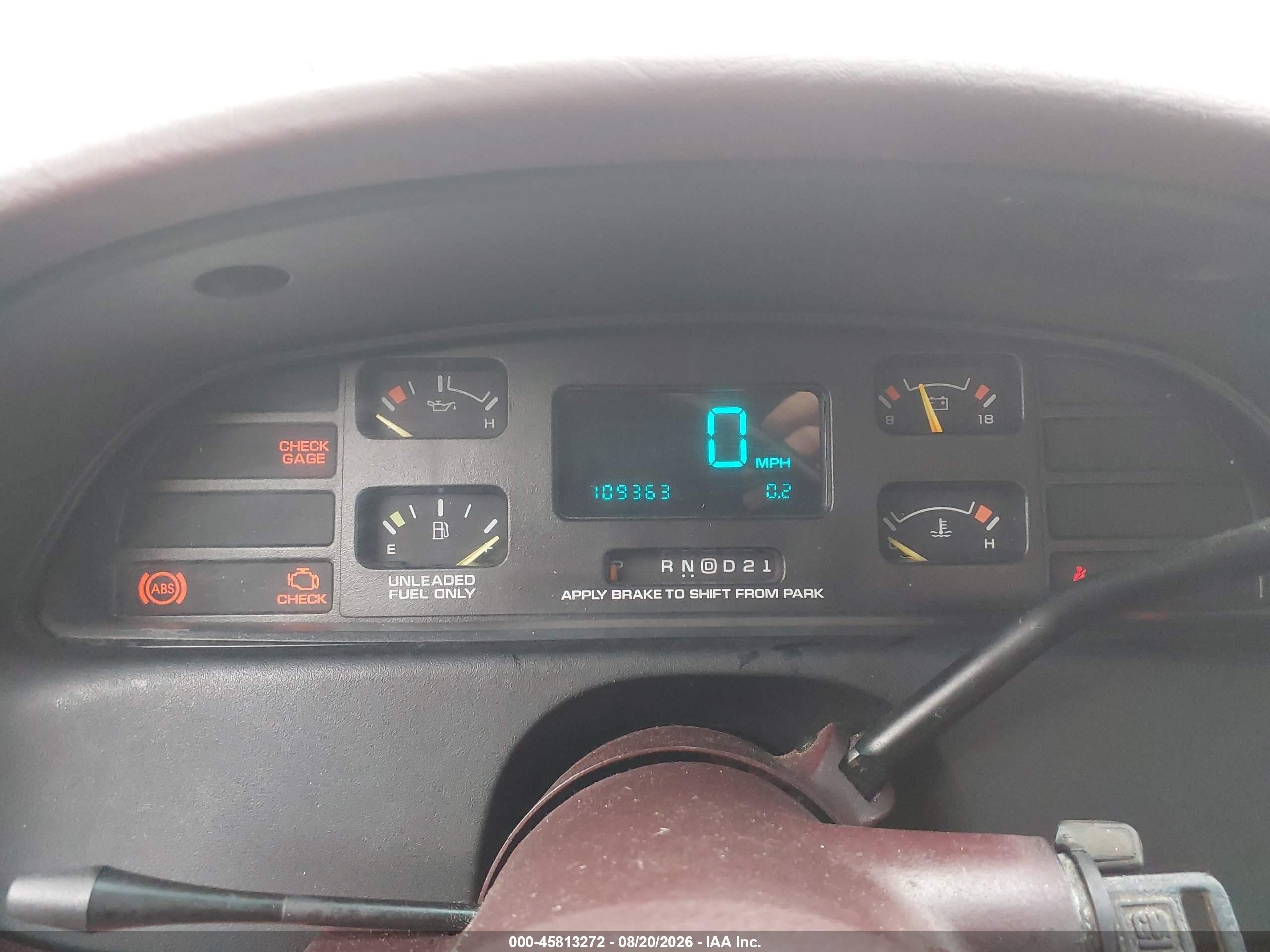 1995 Chevrolet Caprice / Impala Classic Ss Champagne vin: 1G1BL52P3SR104089