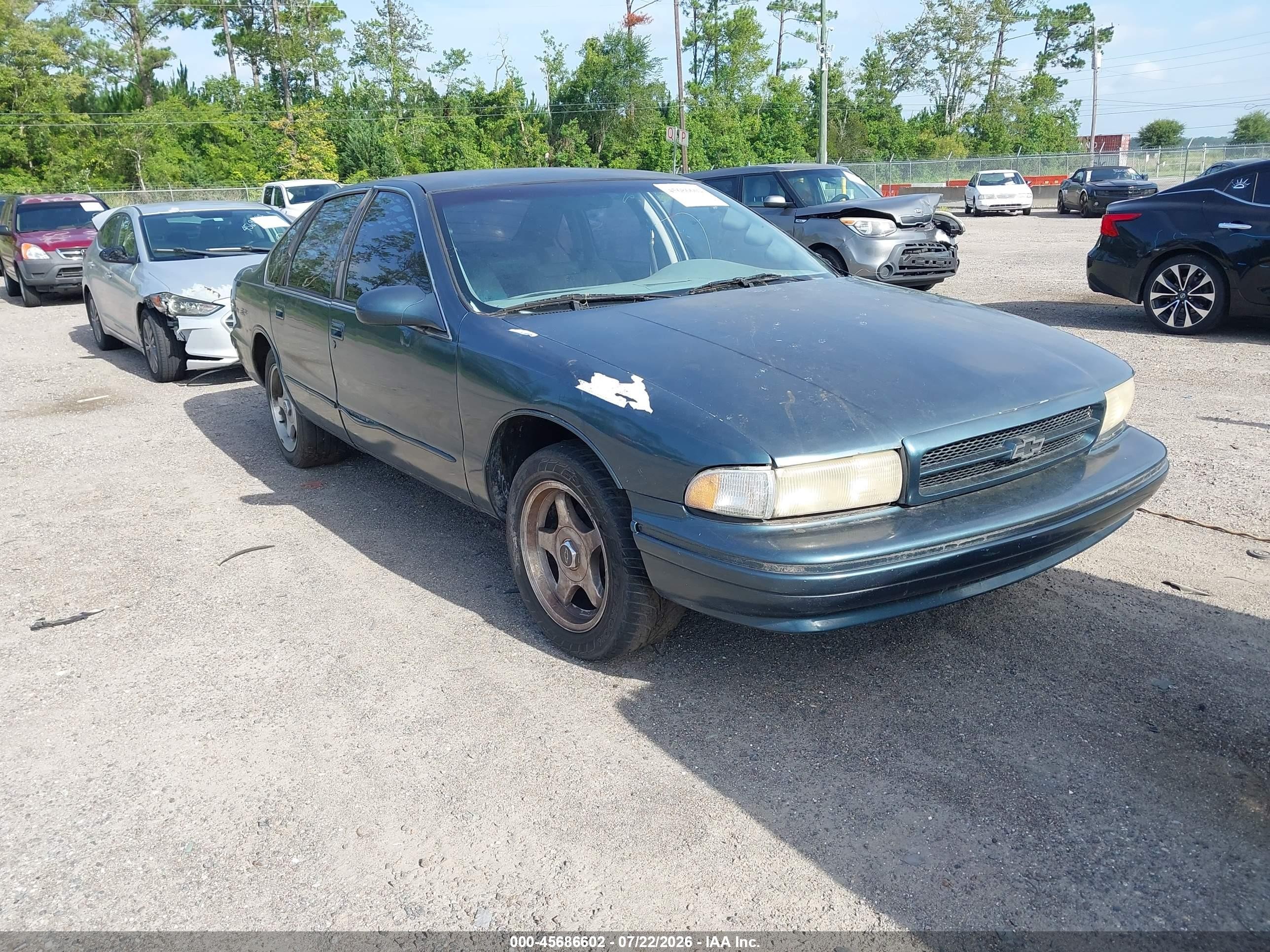 1996 Chevrolet Caprice / Impala Classic Ss Teal vin: 1G1BL52P3TR104286
