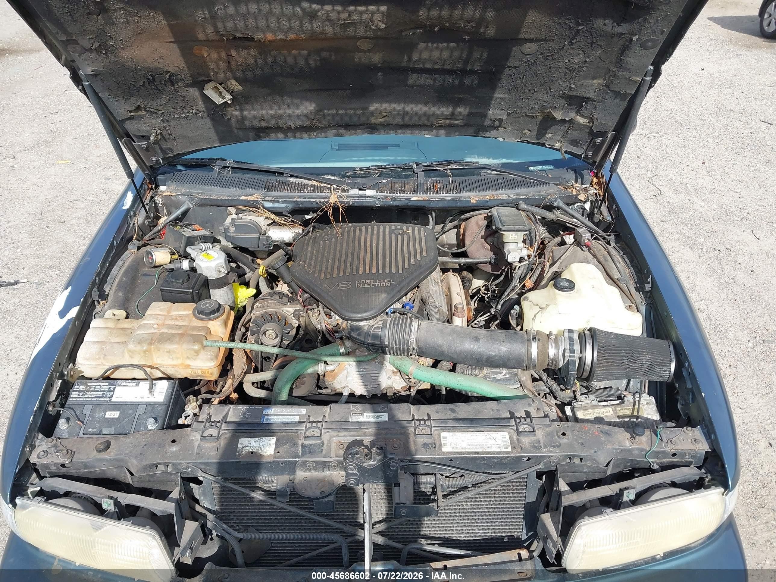 1996 Chevrolet Caprice / Impala Classic Ss Teal vin: 1G1BL52P3TR104286