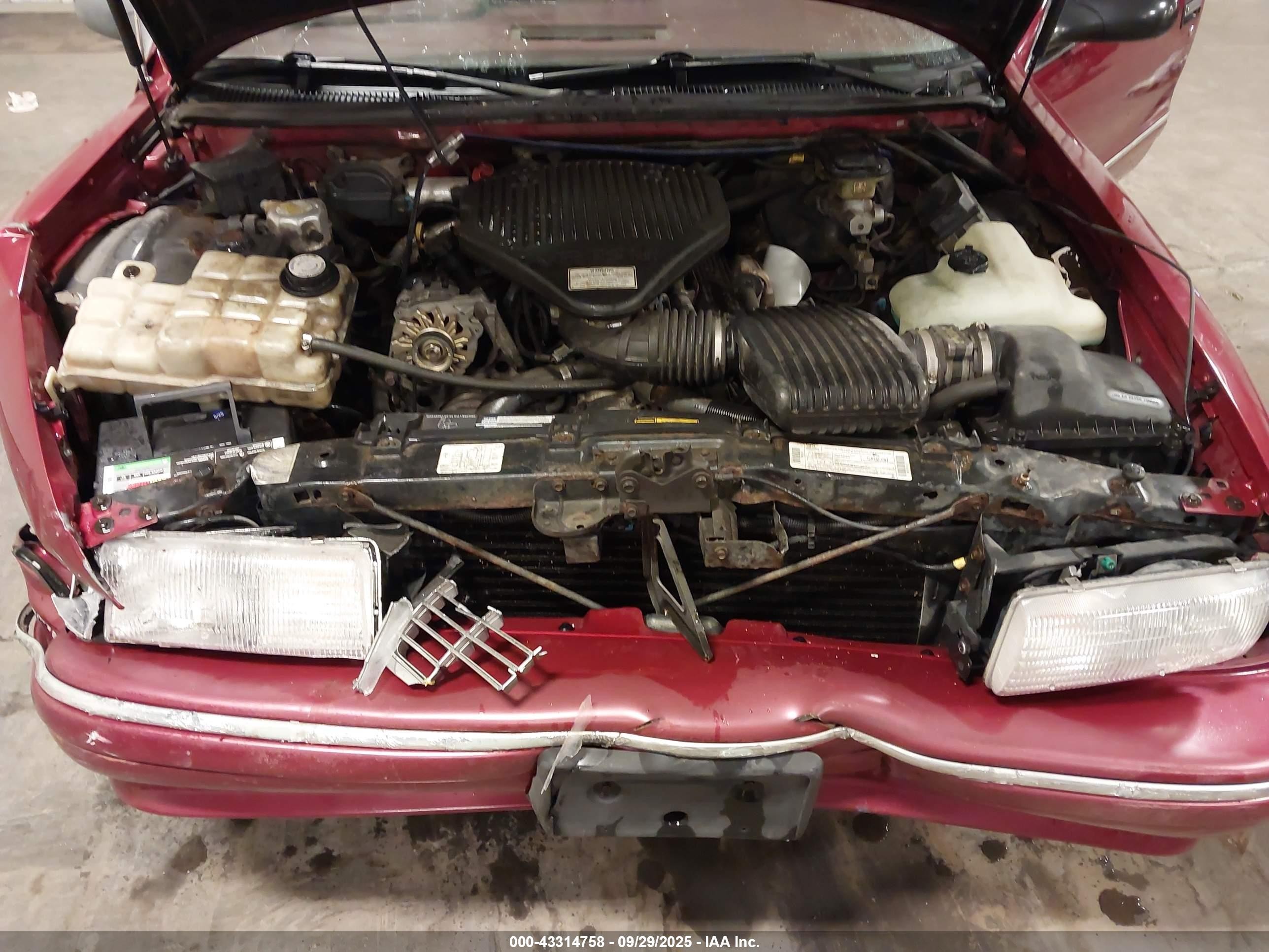 1996 Chevrolet Caprice Classic Red vin: 1G1BL52W3TR120852