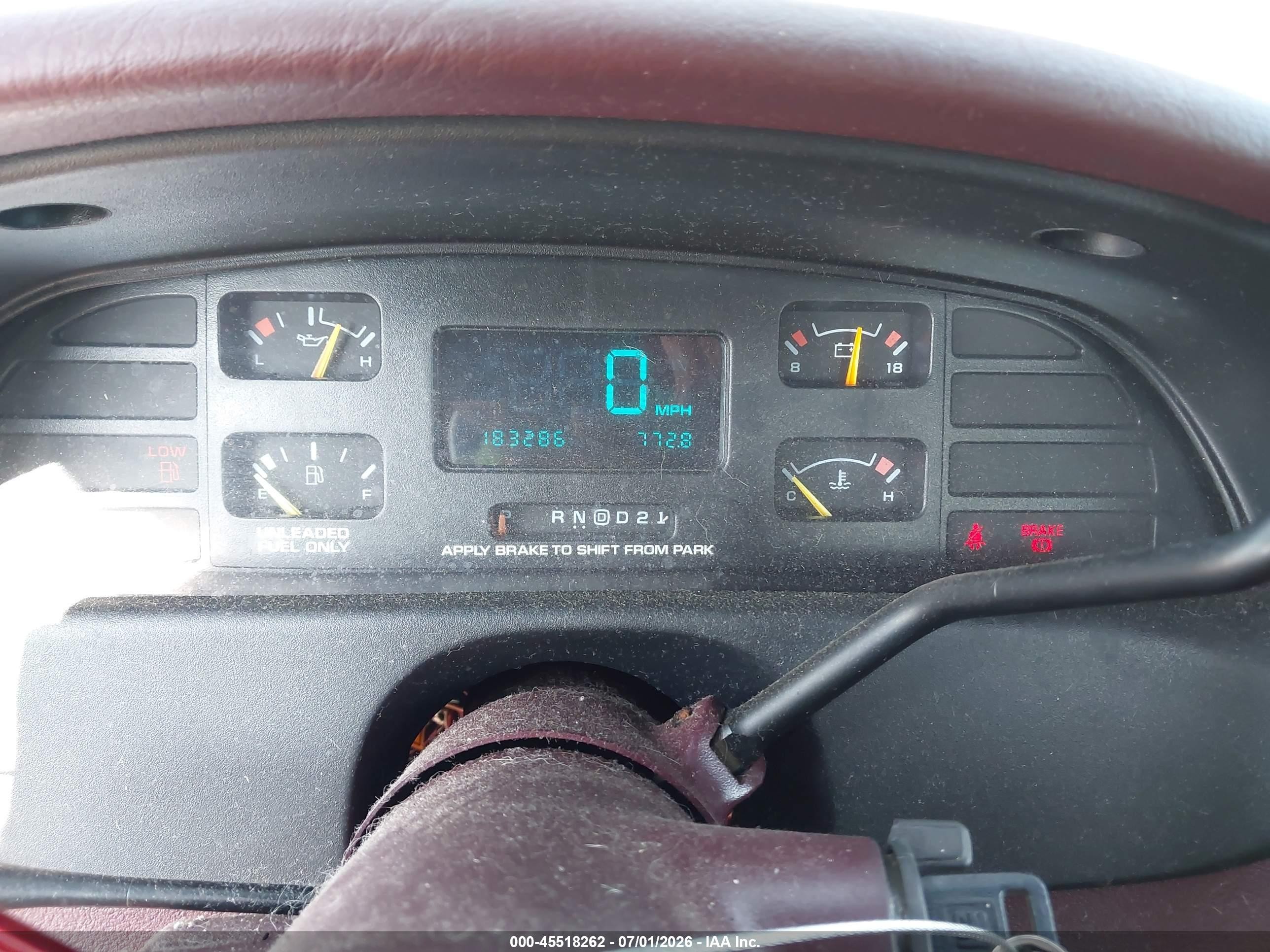 1996 Chevrolet Caprice Classic Maroon vin: 1G1BL52W4TR163323