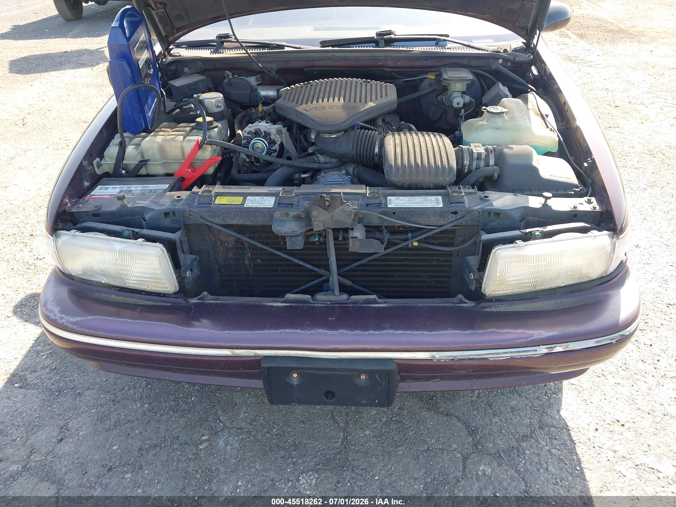 1996 Chevrolet Caprice Classic Maroon vin: 1G1BL52W4TR163323