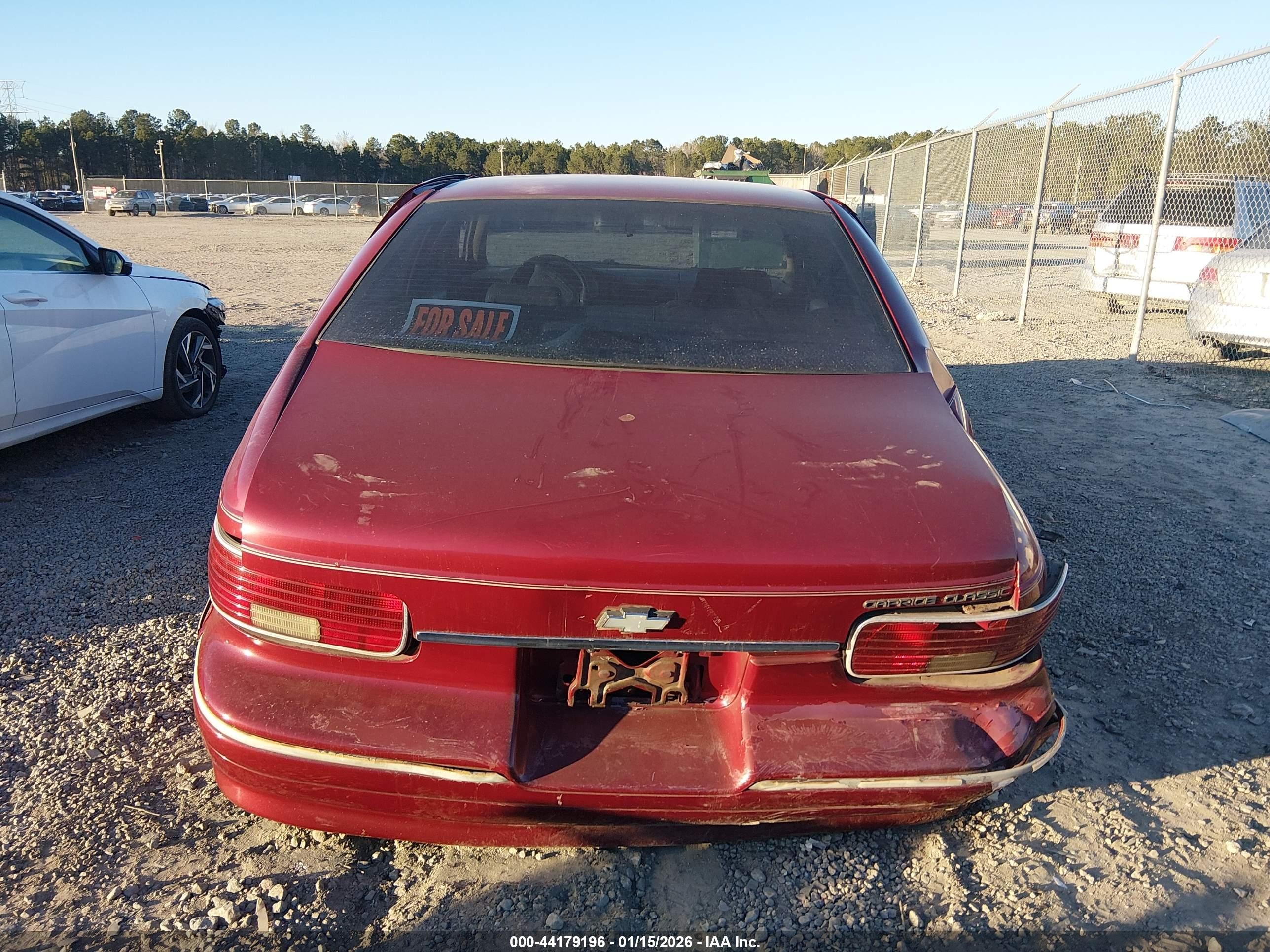 1996 Chevrolet Caprice Classic Красный vin: 1G1BL52W6TR116746
