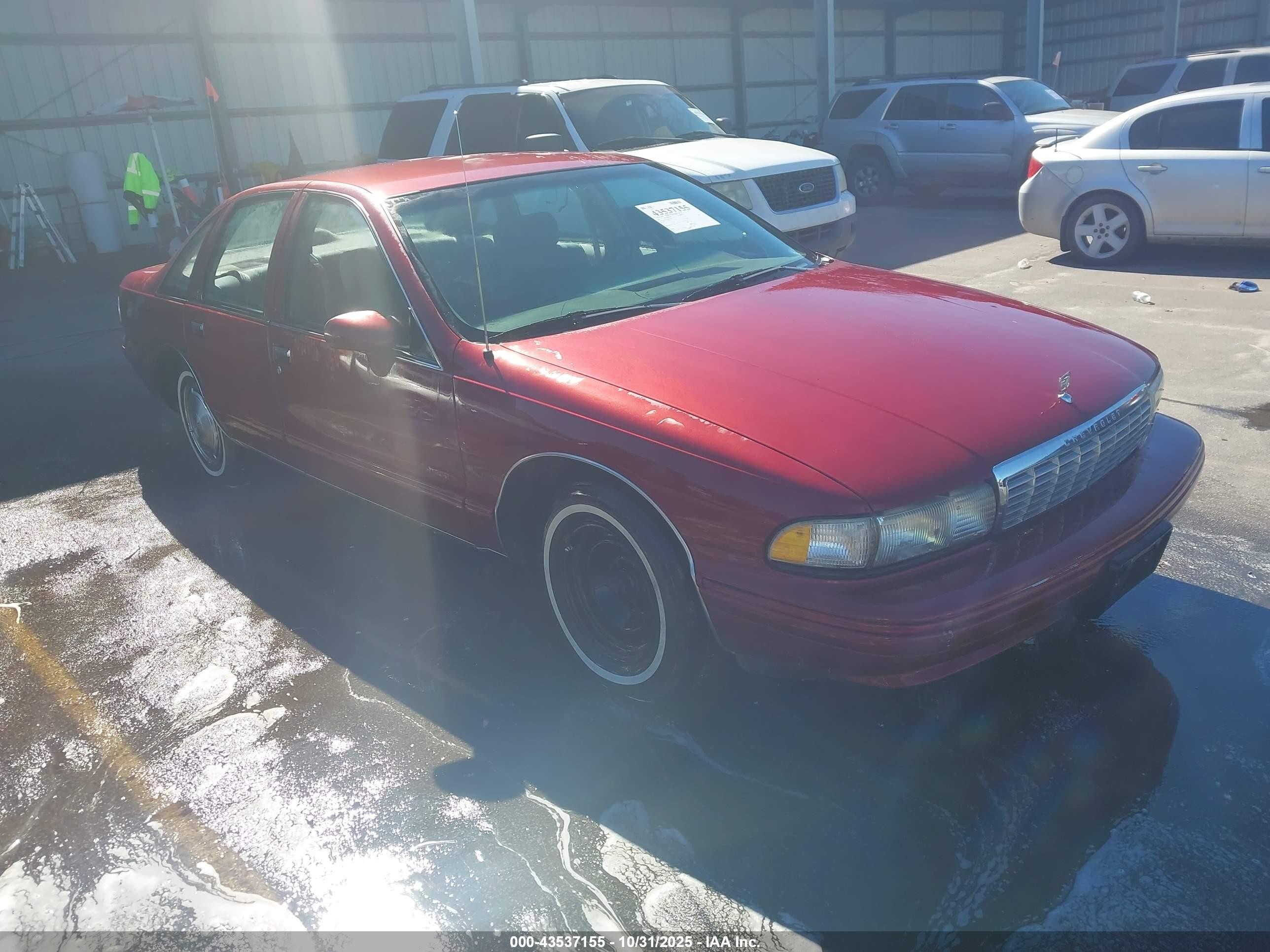 1993 Chevrolet Caprice Classic Burgundy vin: 1G1BL53E9PR117692