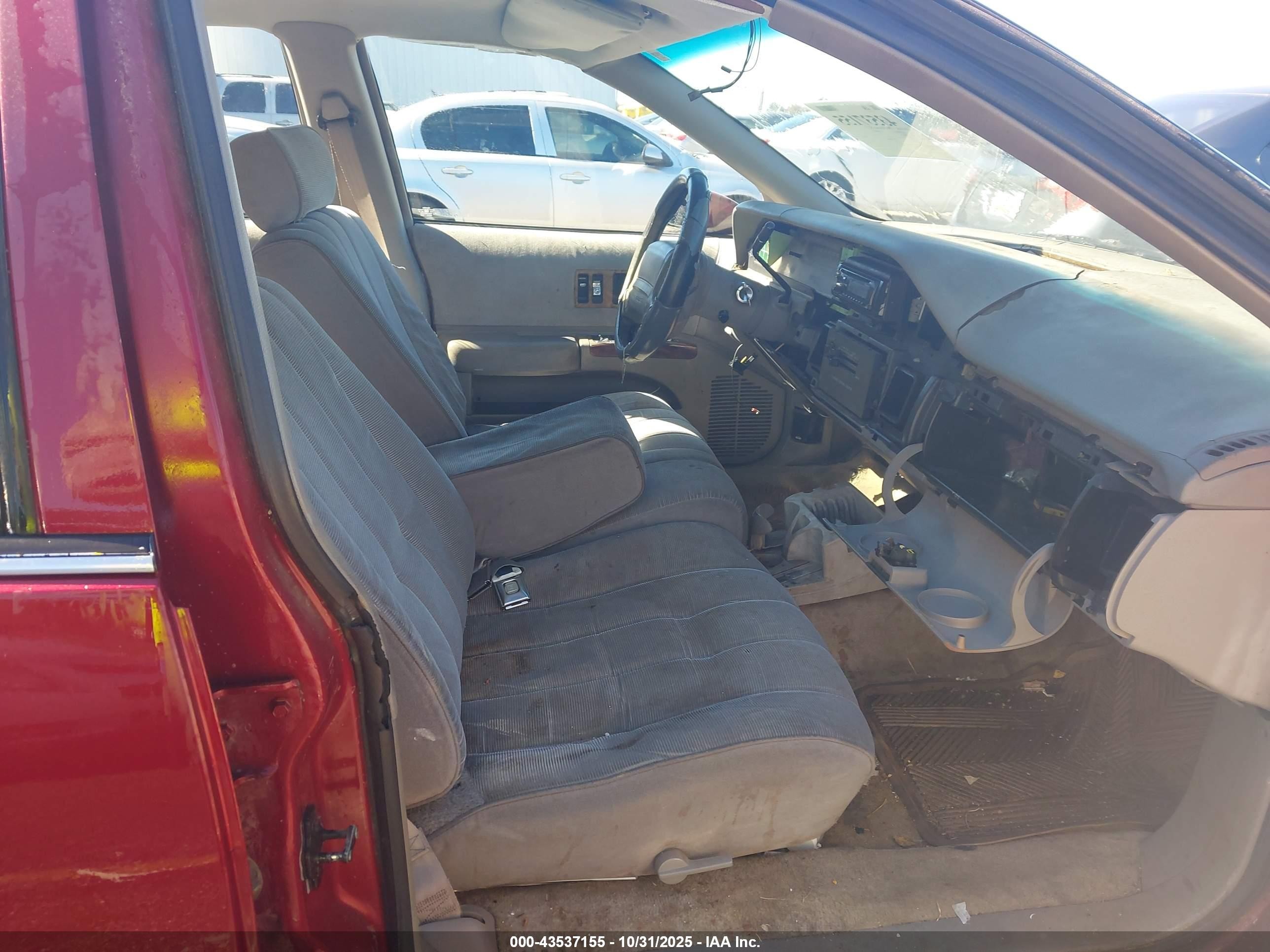 1993 Chevrolet Caprice Classic Burgundy vin: 1G1BL53E9PR117692