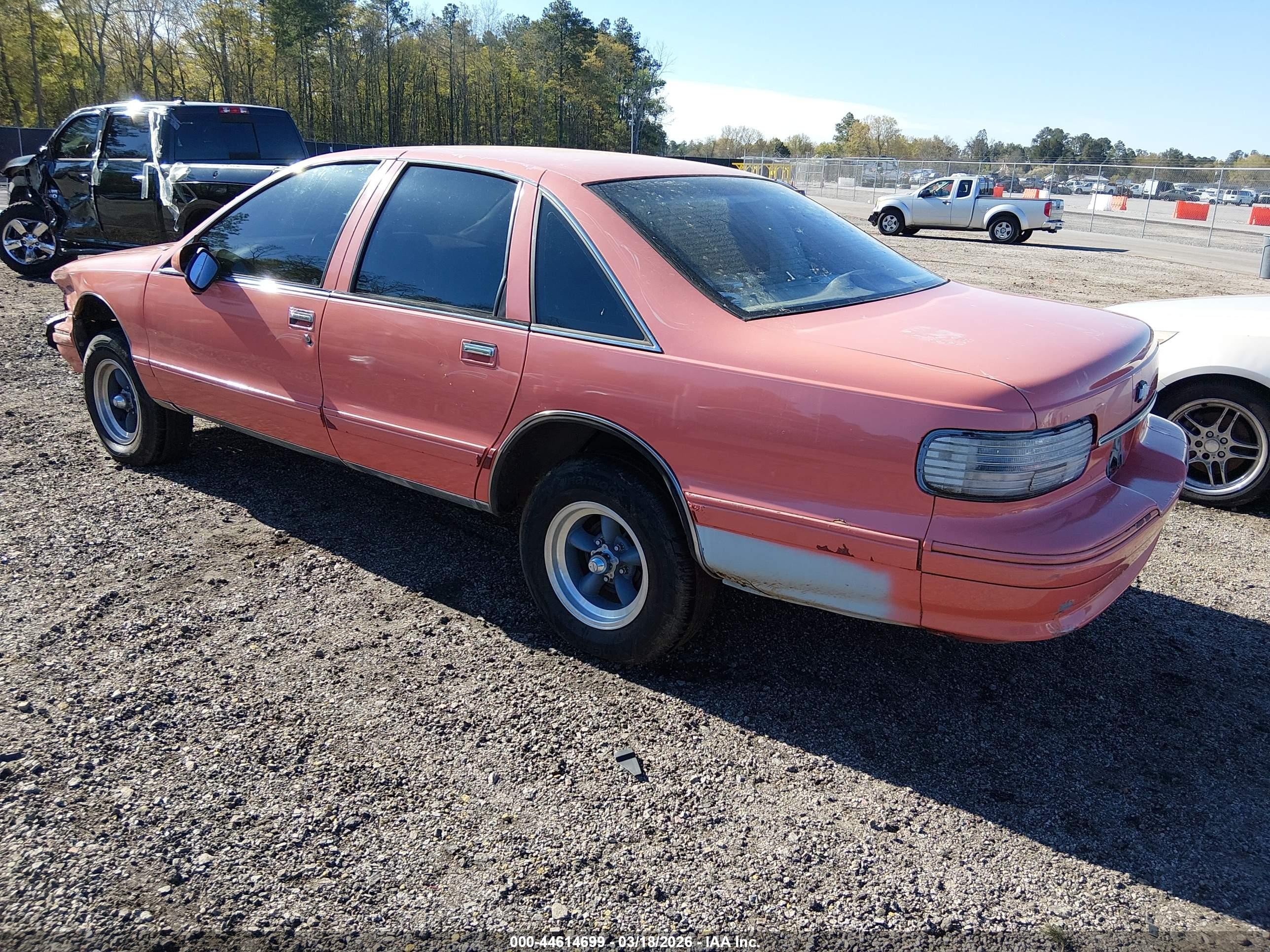 1993 Chevrolet Caprice Classic Красный vin: 1G1BL53E9PR131396