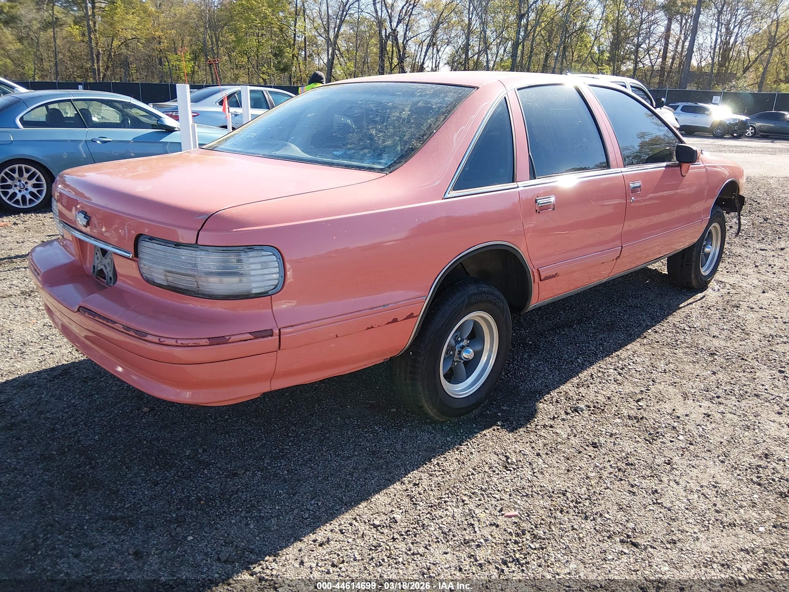 1993 Chevrolet Caprice Classic Красный vin: 1G1BL53E9PR131396