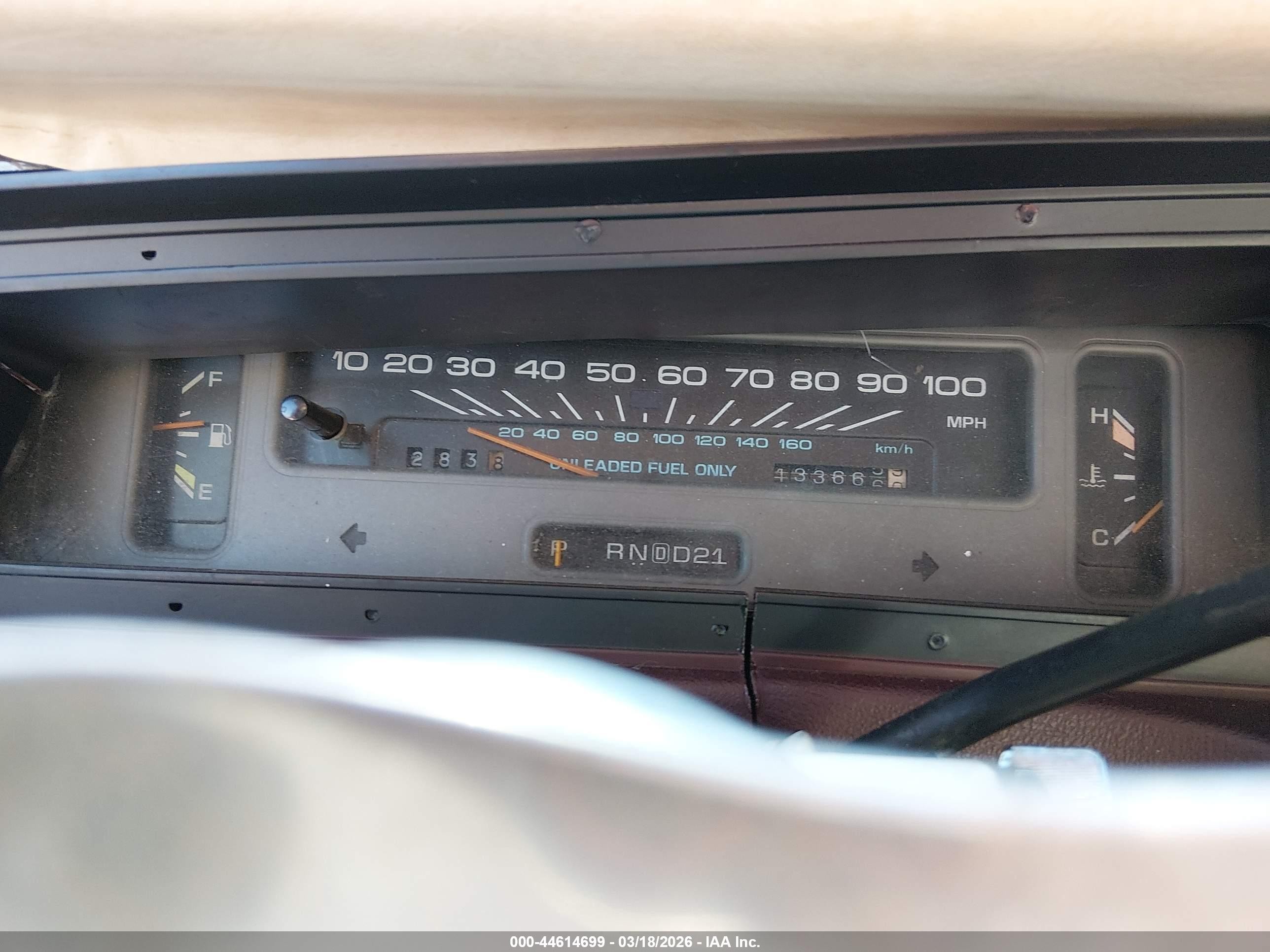 1993 Chevrolet Caprice Classic Красный vin: 1G1BL53E9PR131396