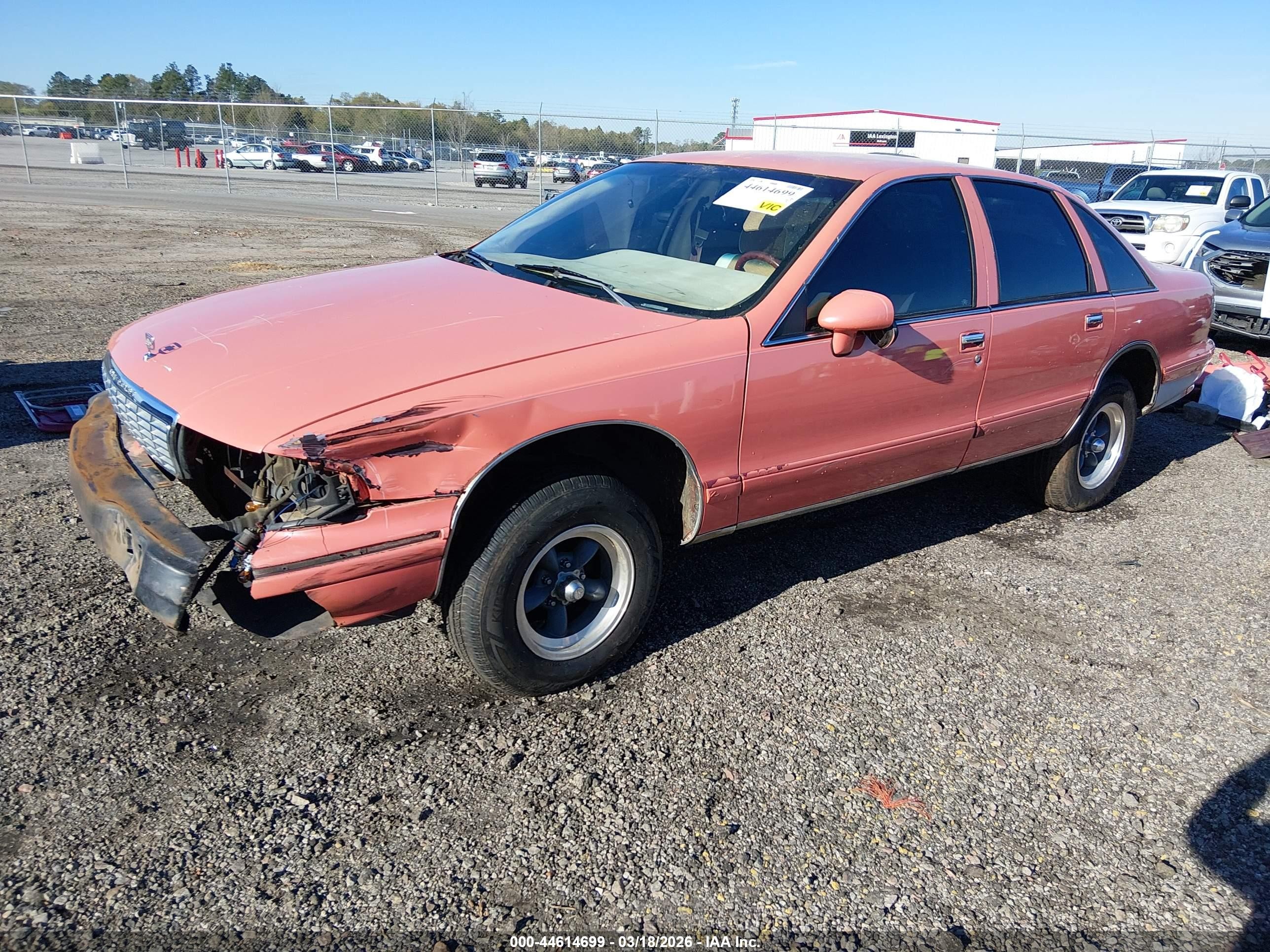 1993 Chevrolet Caprice Classic Красный vin: 1G1BL53E9PR131396