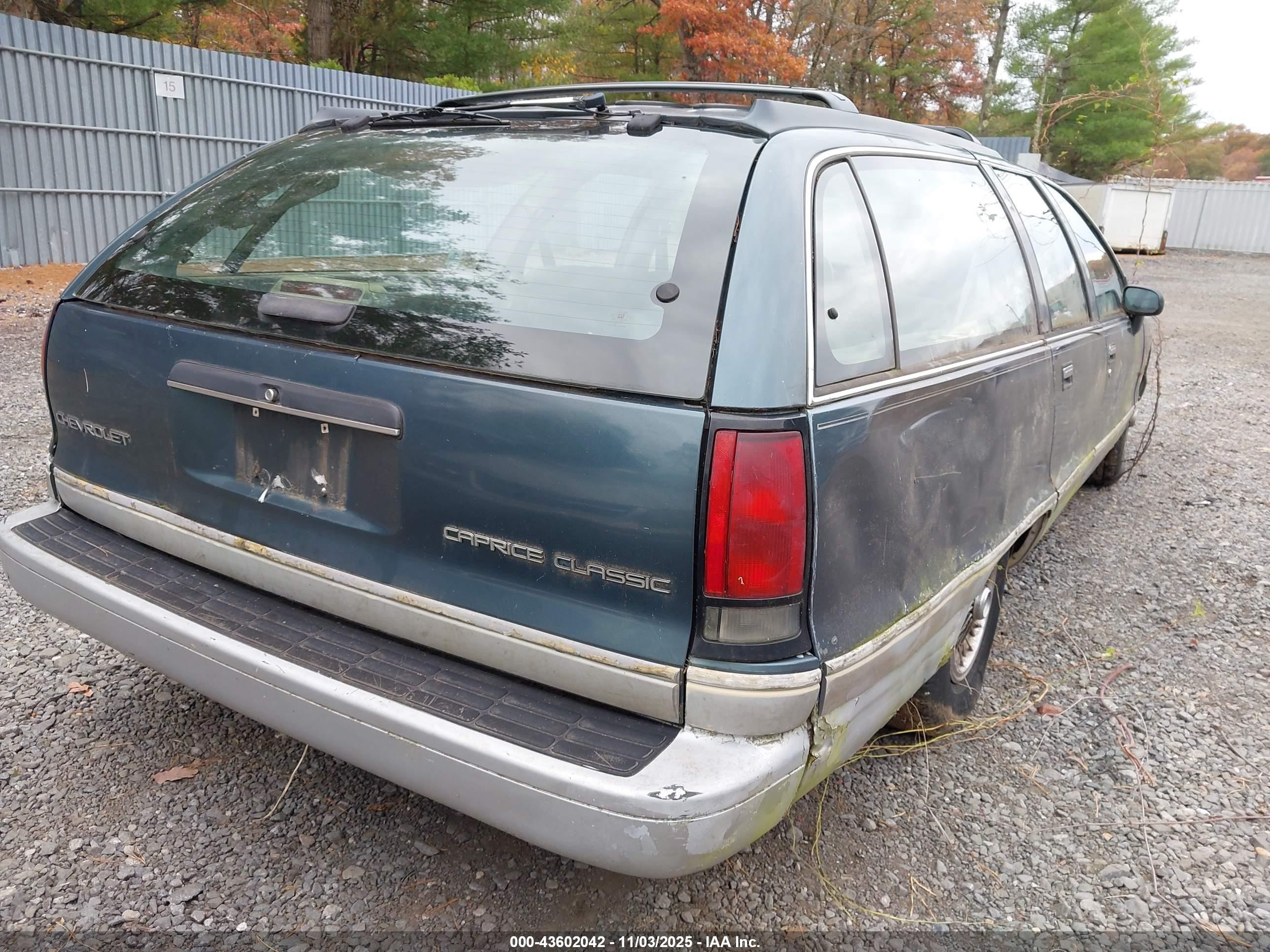 1993 Chevrolet Caprice Classic Teal vin: 1G1BL83EXPW133161