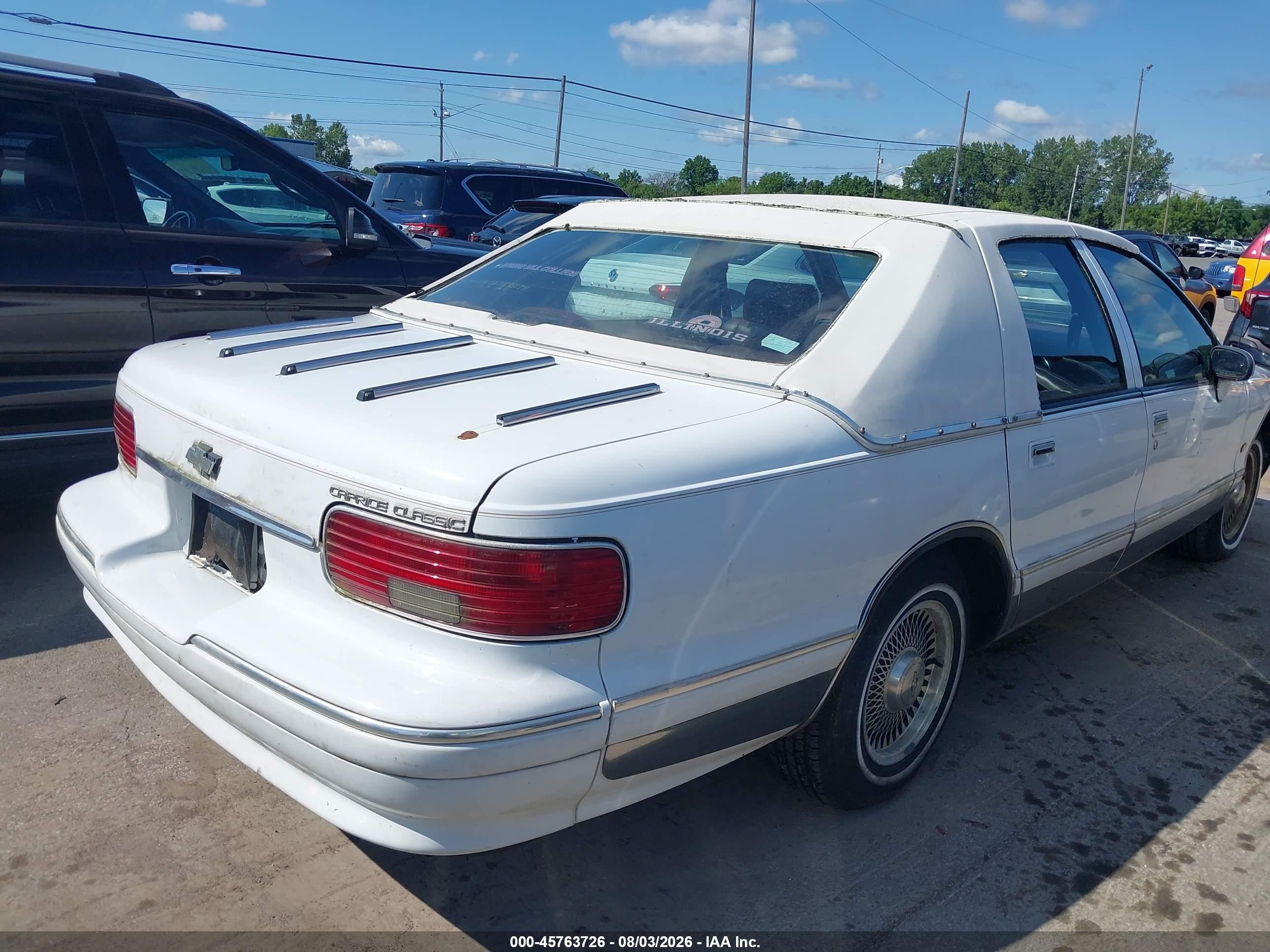 1994 Chevrolet Caprice Classic Ls White vin: 1G1BN52W3RR130834