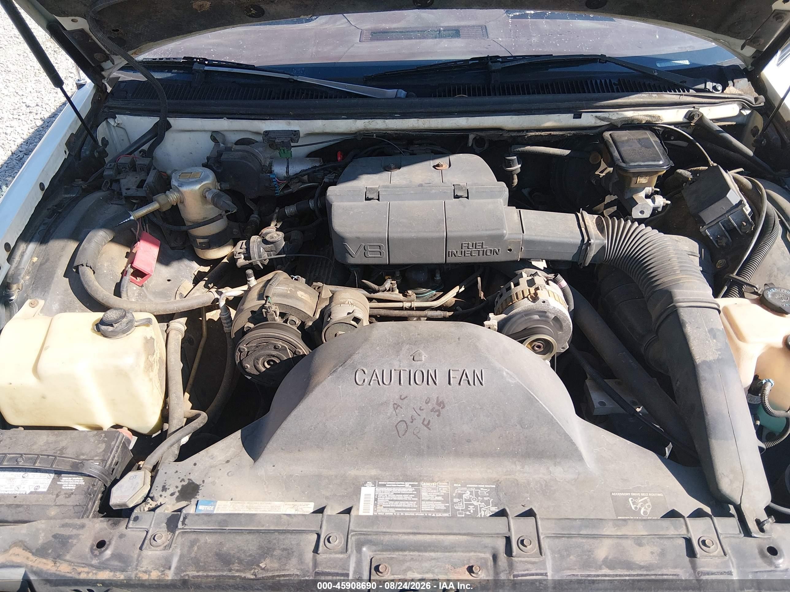 1993 Chevrolet Caprice Classic Ls White vin: 1G1BN53E2PR105071