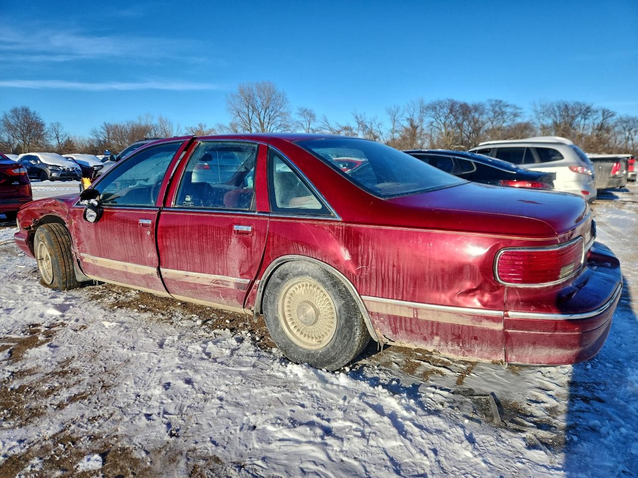 1993 Chevrolet Caprice Classic Ls Red vin: 1G1BN53E8PR100148