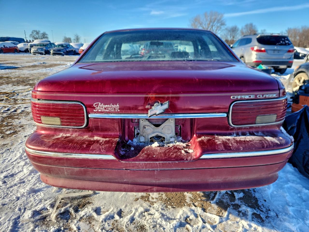 1993 Chevrolet Caprice Classic Ls Red vin: 1G1BN53E8PR100148