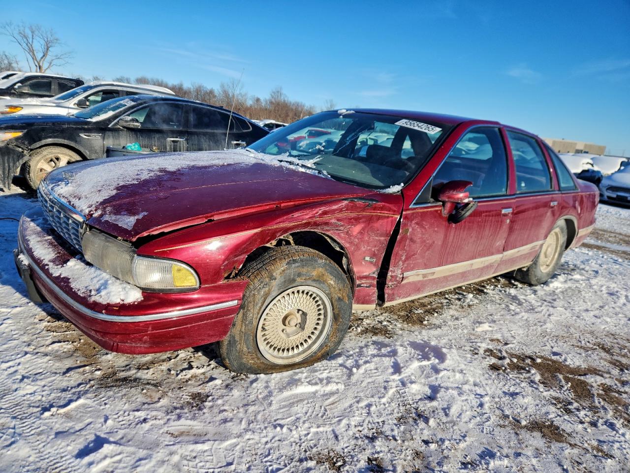 1993 Chevrolet Caprice Classic Ls Red vin: 1G1BN53E8PR100148