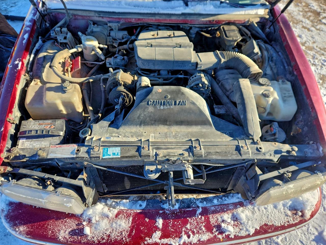 1993 Chevrolet Caprice Classic Ls Red vin: 1G1BN53E8PR100148