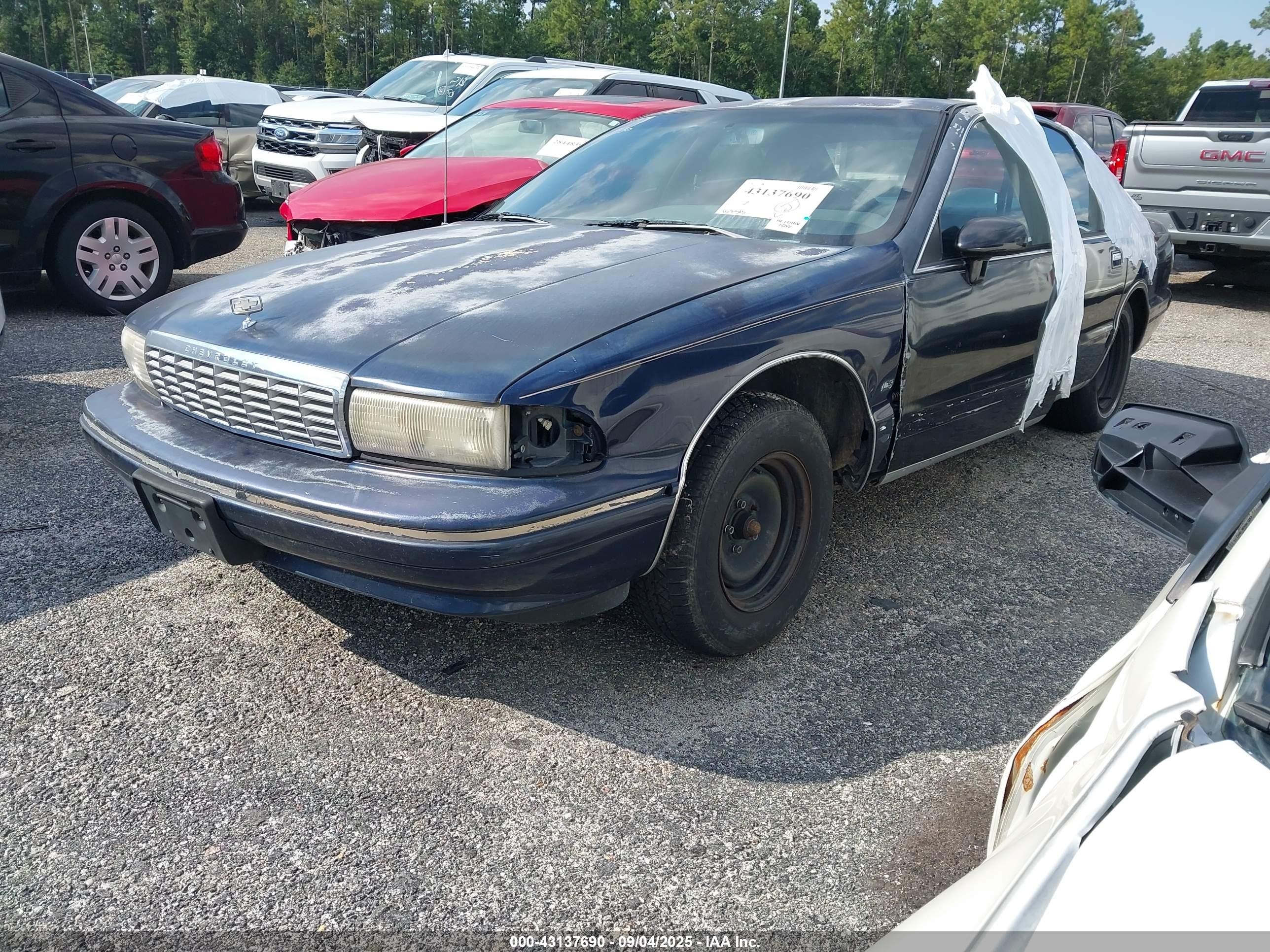 1993 Chevrolet Caprice Classic Ls Dark Blue vin: 1G1BN53E9PR106508