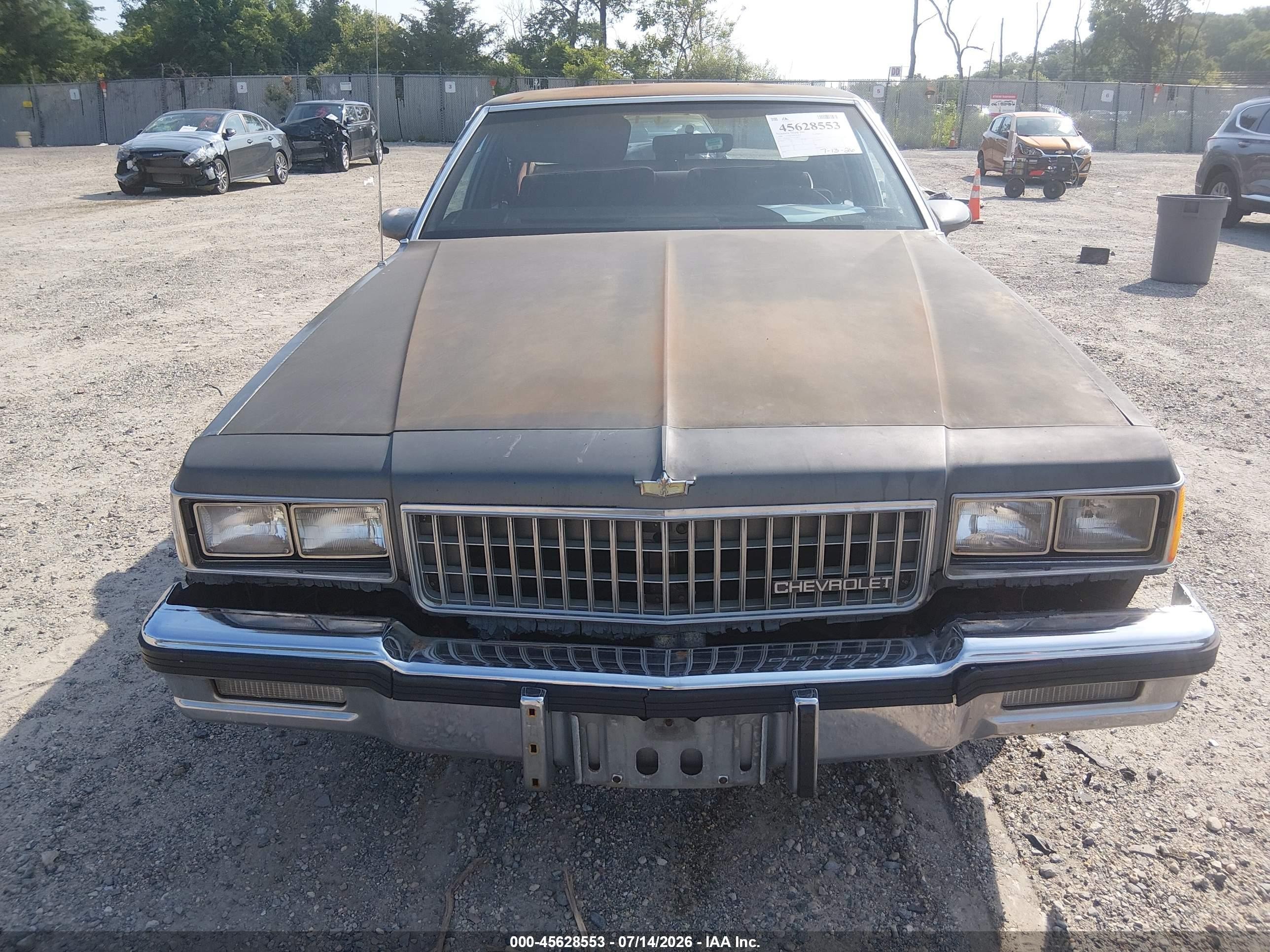 1986 Chevrolet Caprice Classic Gray vin: 1G1BN69H7G9150921