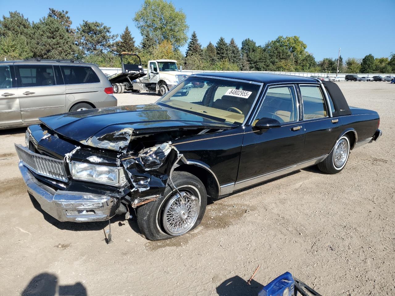 1989 Chevrolet Caprice Classic Brougham Black vin: 1G1BU51EXKA149428