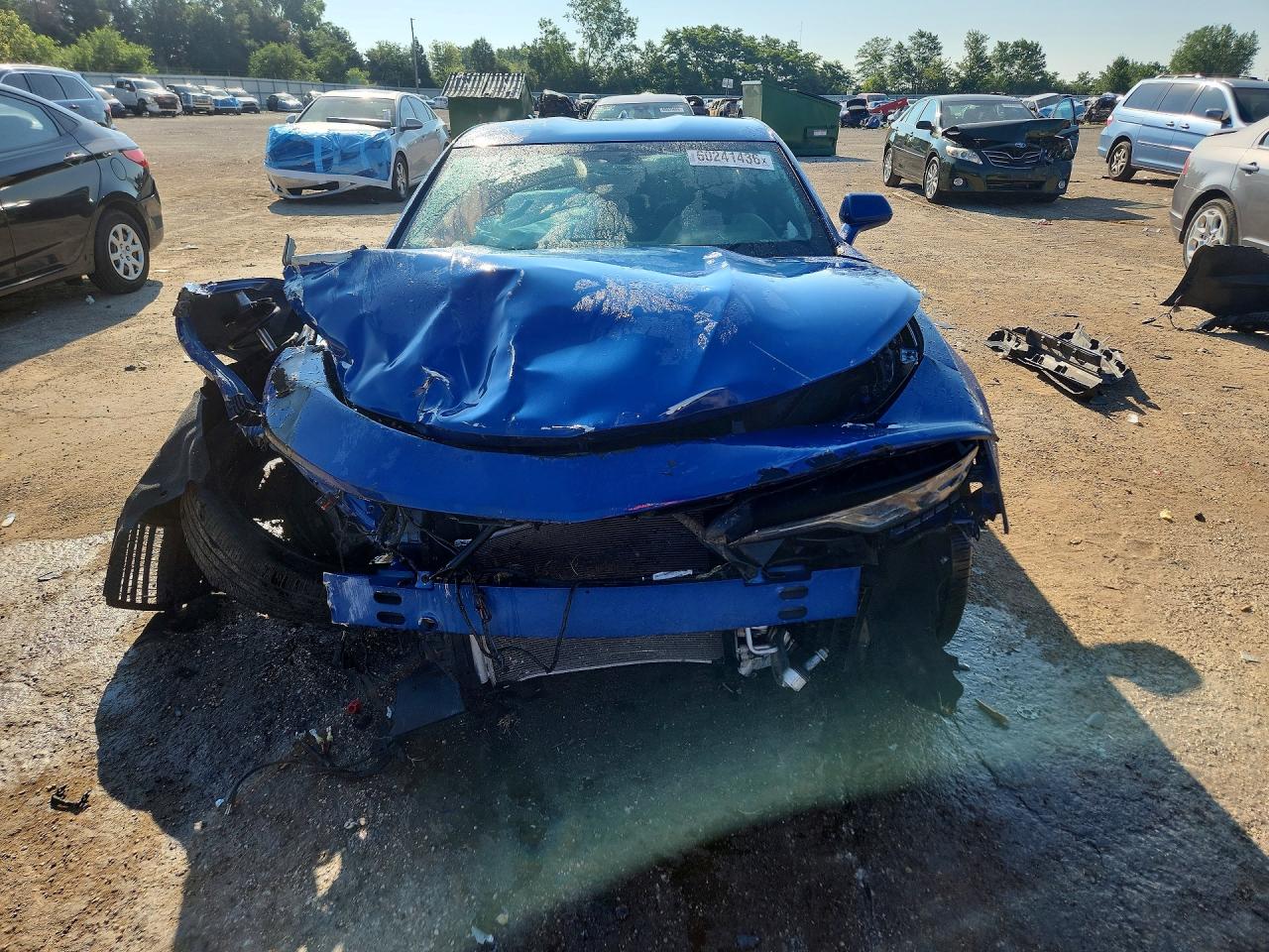 2019 Chevrolet Camaro Ls Blue vin: 1G1FA1RS1K0125912