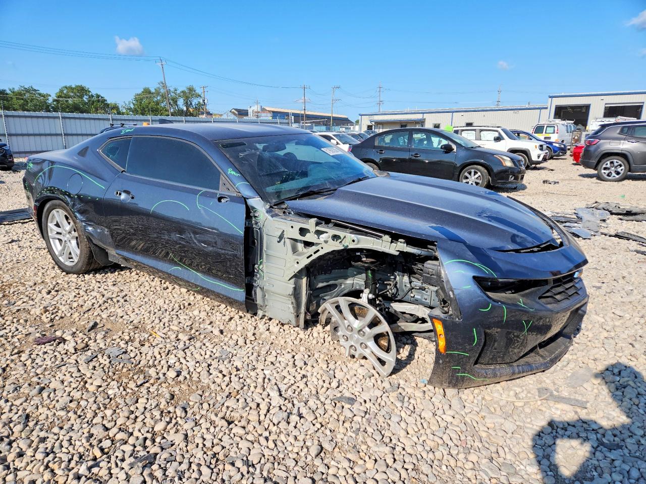 2023 Chevrolet Camaro Ls Blue vin: 1G1FB1RX0P0133015