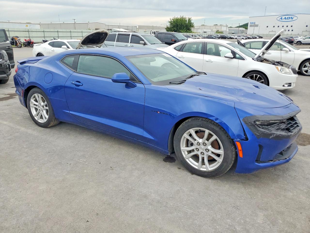 2019 Chevrolet Camaro Ls Синий vin: 1G1FB1RX1K0114904