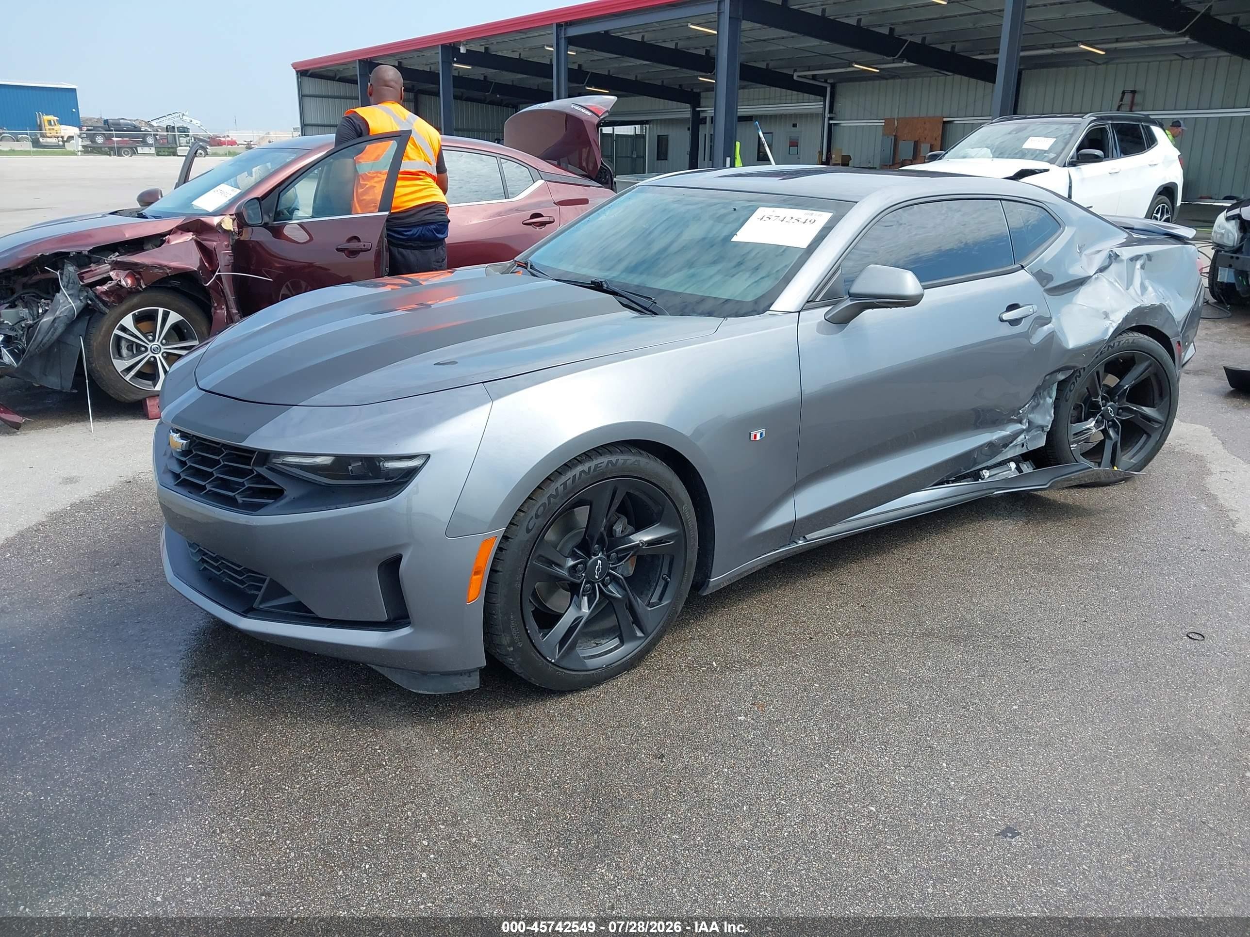 2021 Chevrolet Camaro Rwd  1lt Серый vin: 1G1FB1RX5M0100152