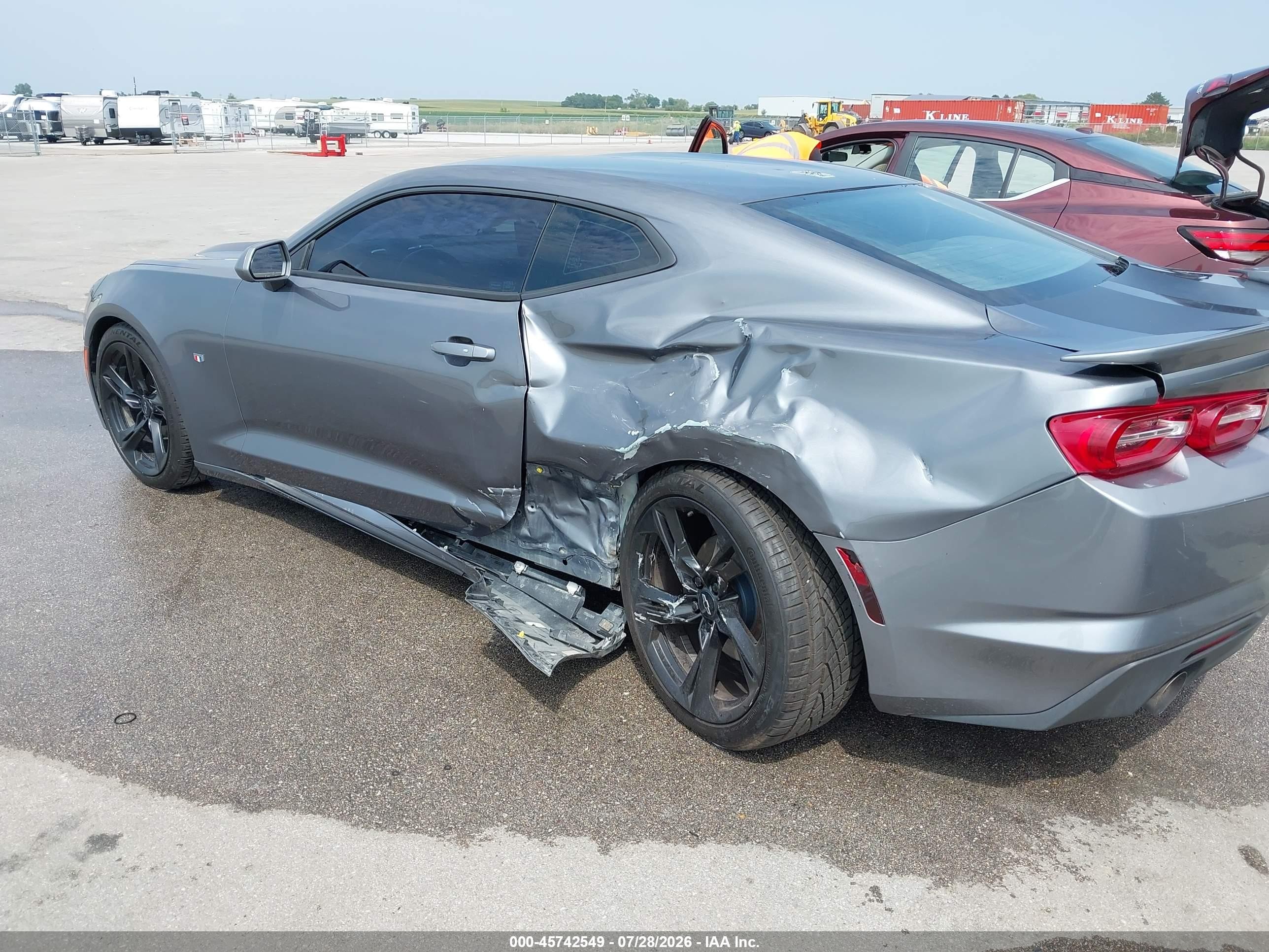 2021 Chevrolet Camaro Rwd  1lt Серый vin: 1G1FB1RX5M0100152