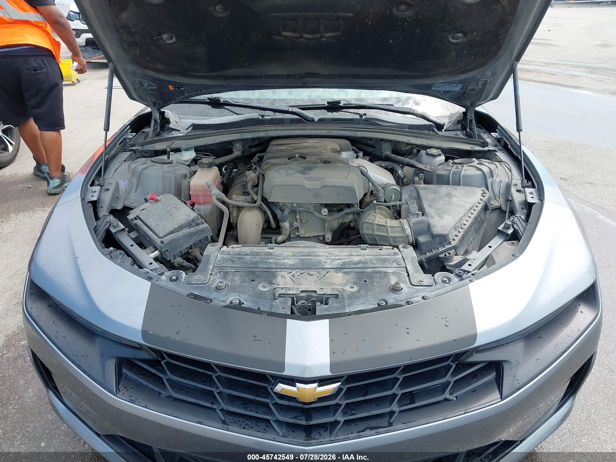 2021 Chevrolet Camaro Rwd  1lt Серый vin: 1G1FB1RX5M0100152