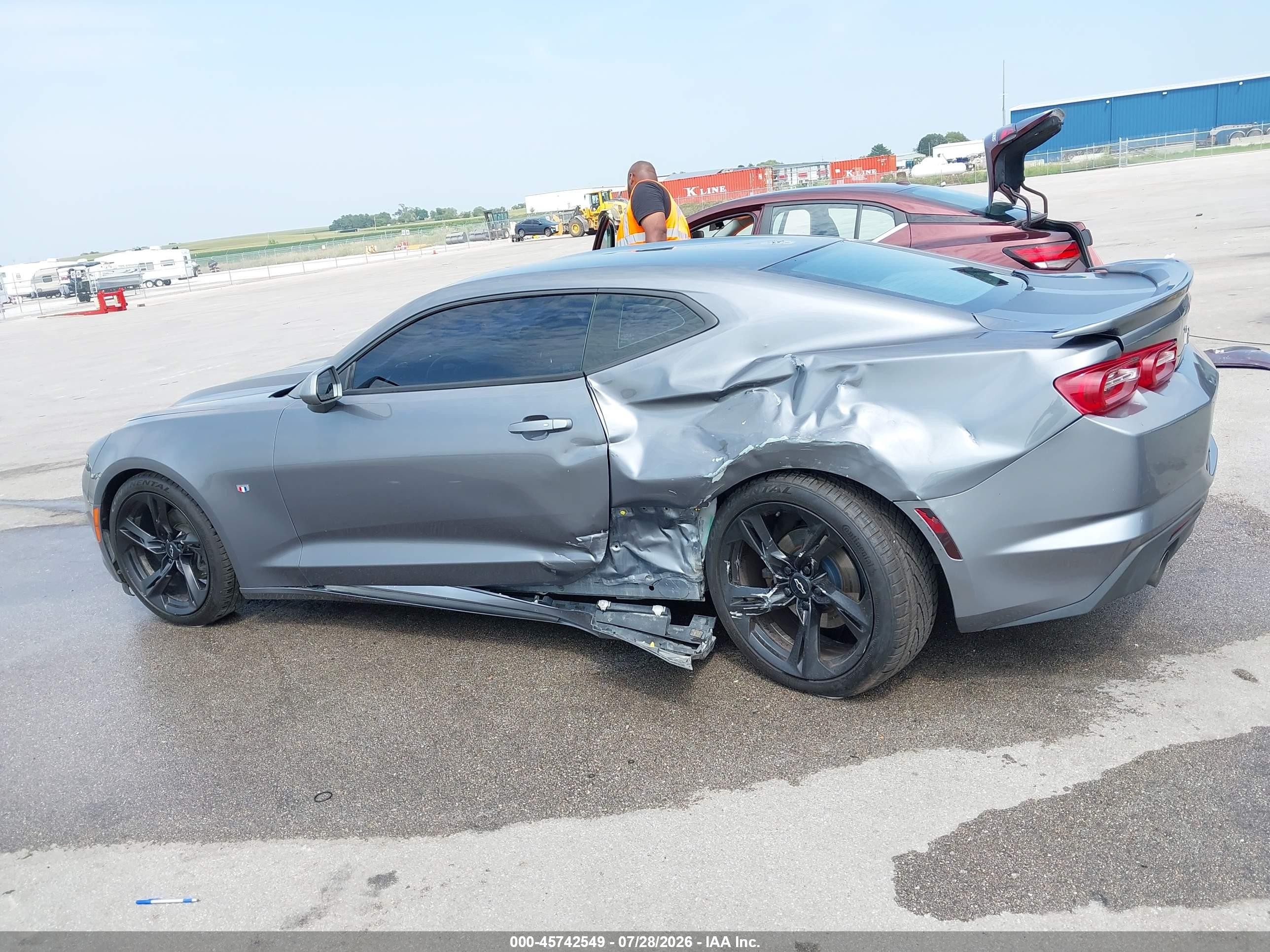 2021 Chevrolet Camaro Rwd  1lt Серый vin: 1G1FB1RX5M0100152