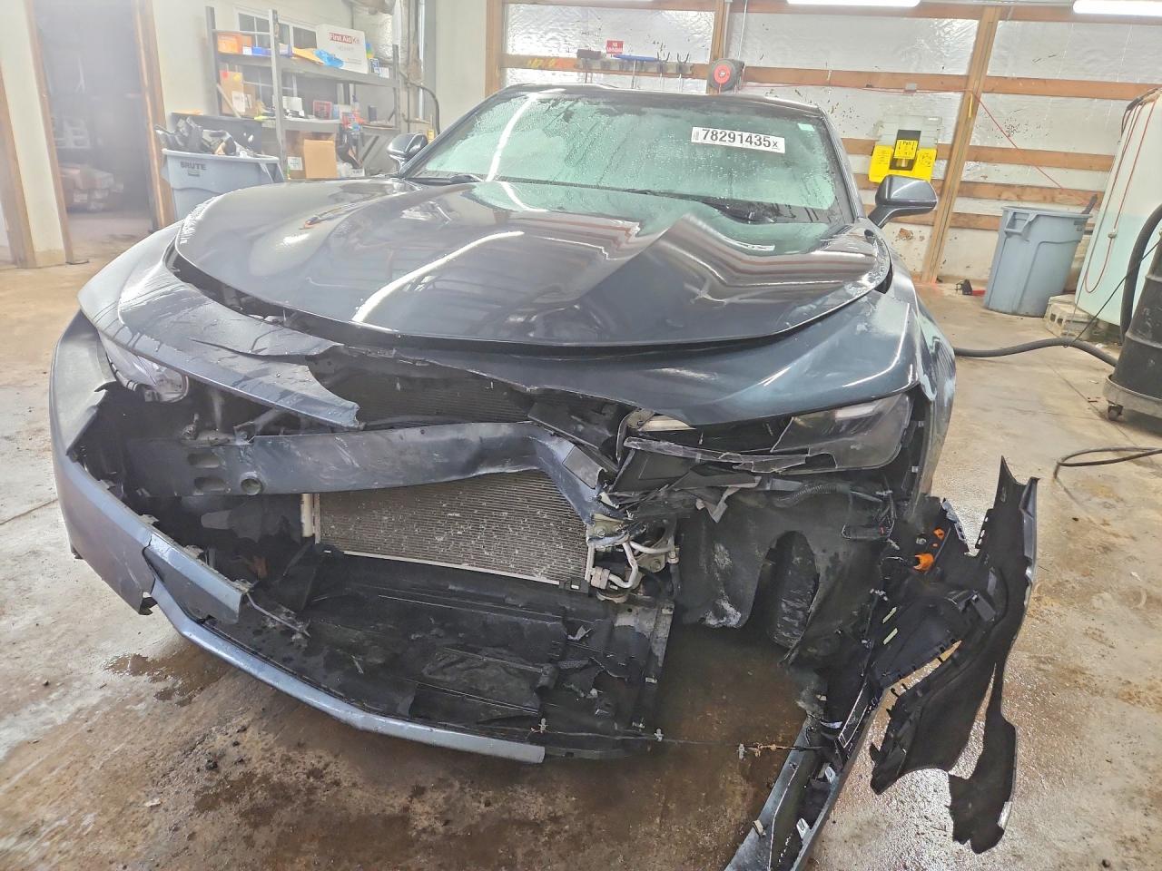 2022 Chevrolet Camaro Ls Синий vin: 1G1FB1RX7N0119416