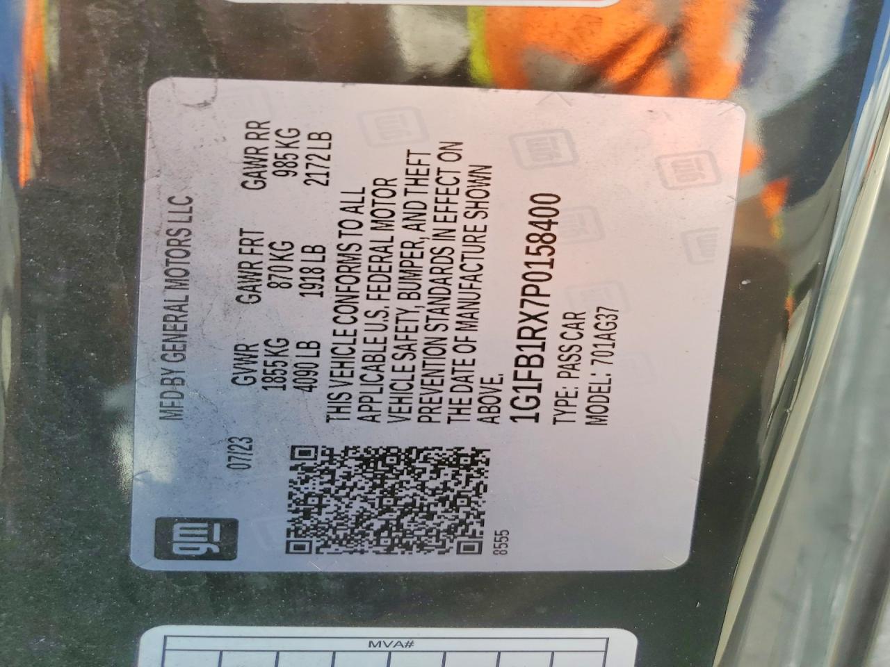 2023 Chevrolet Camaro Ls Черный vin: 1G1FB1RX7P0158400