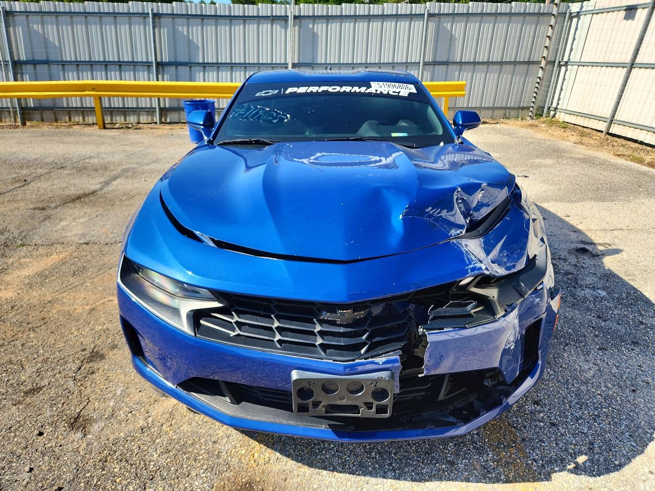 2019 Chevrolet Camaro Ls Blue vin: 1G1FB1RX8K0136723