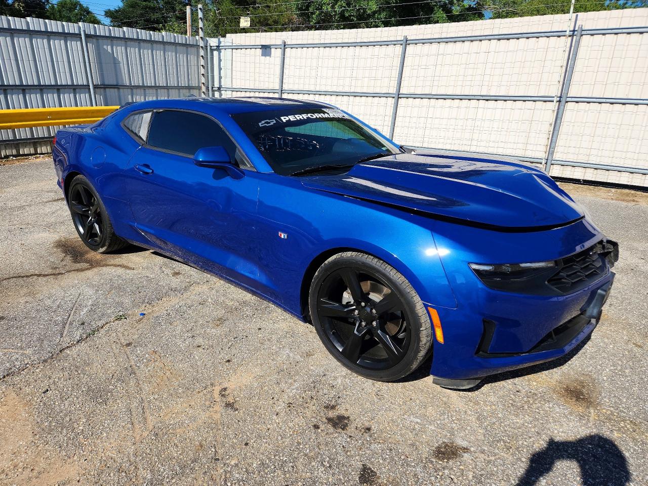 2019 Chevrolet Camaro Ls Blue vin: 1G1FB1RX8K0136723