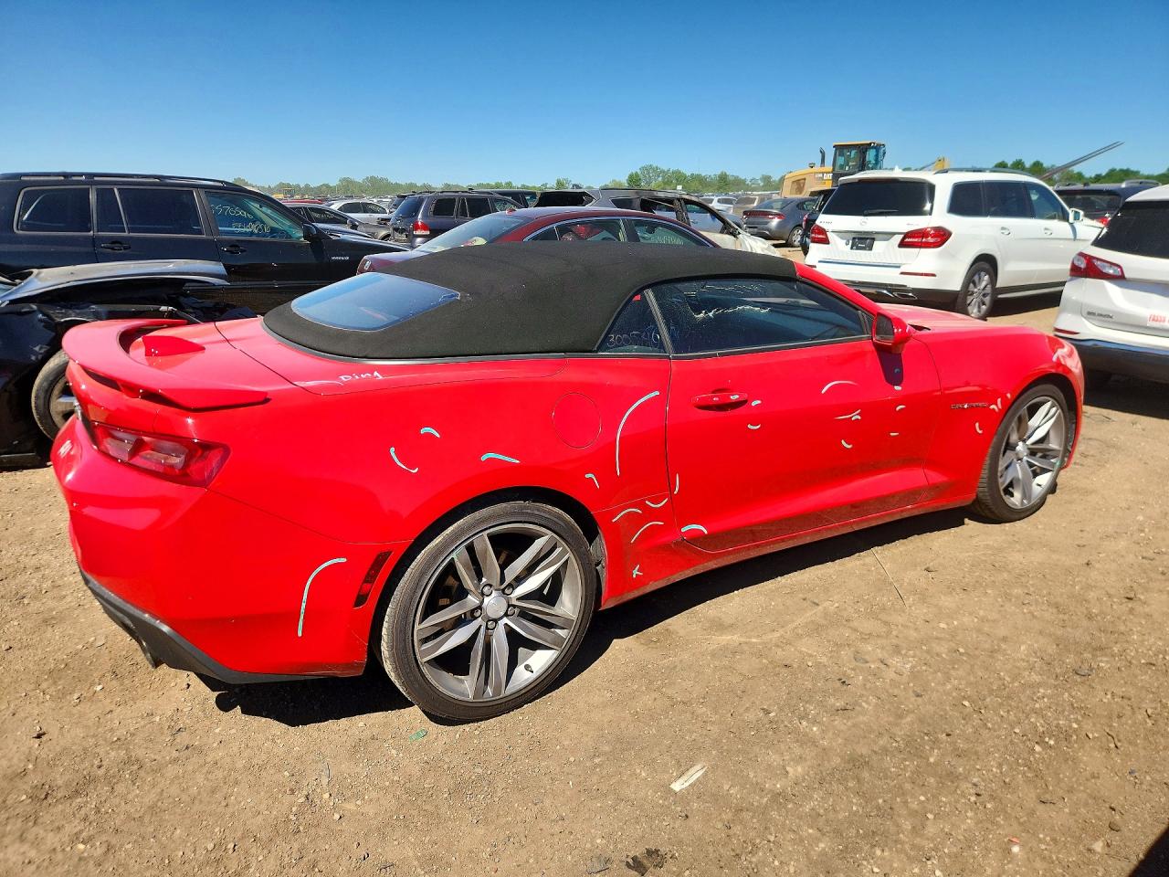 2017 Chevrolet Camaro Lt Red vin: 1G1FB3DS1H0164976