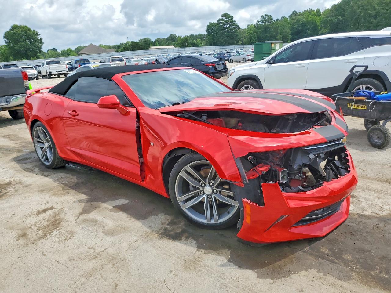 2017 Chevrolet Camaro Lt Red vin: 1G1FB3DS3H0168799