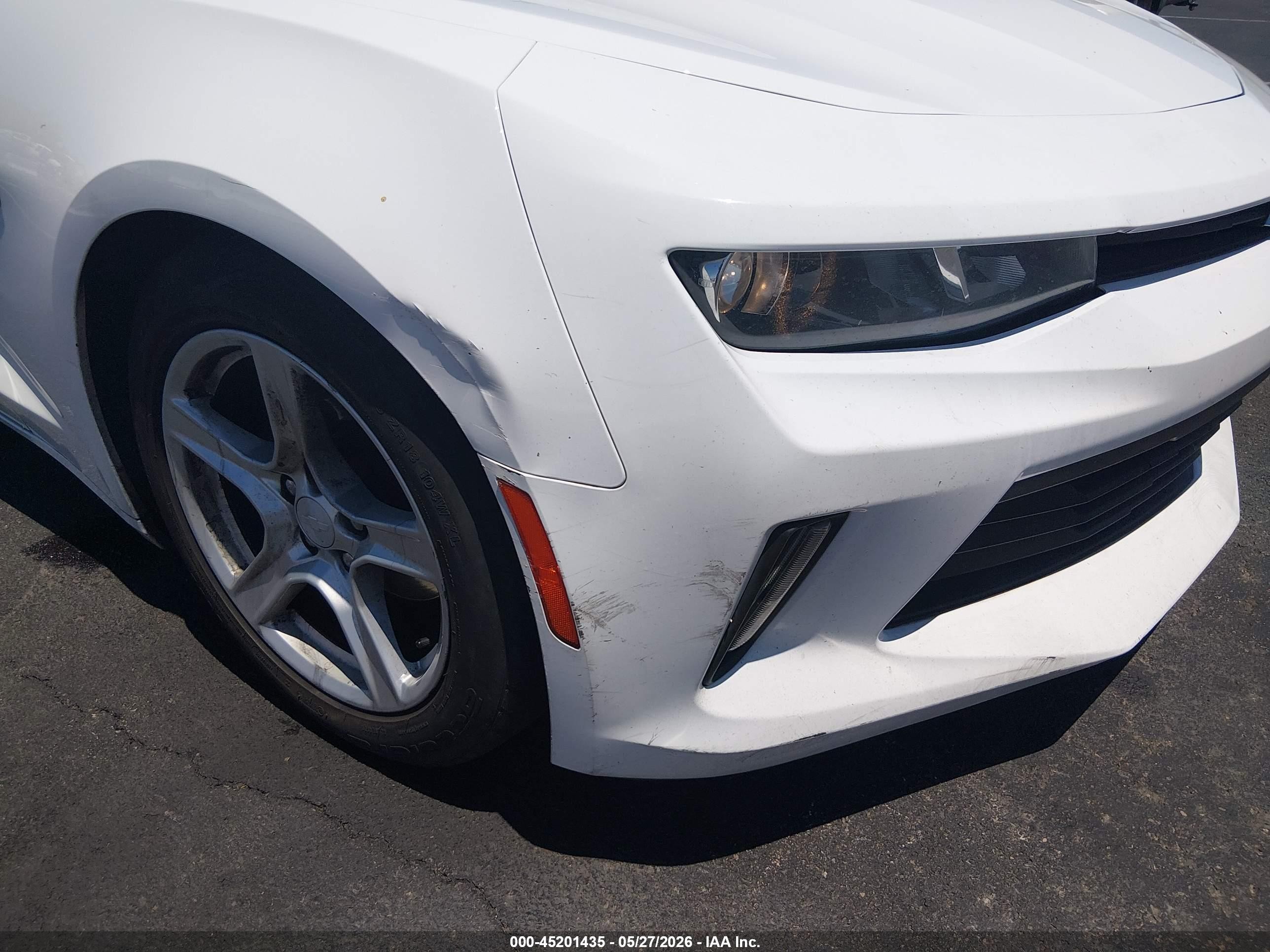 2017 Chevrolet Camaro 1lt Белый vin: 1G1FB3DS5H0118079