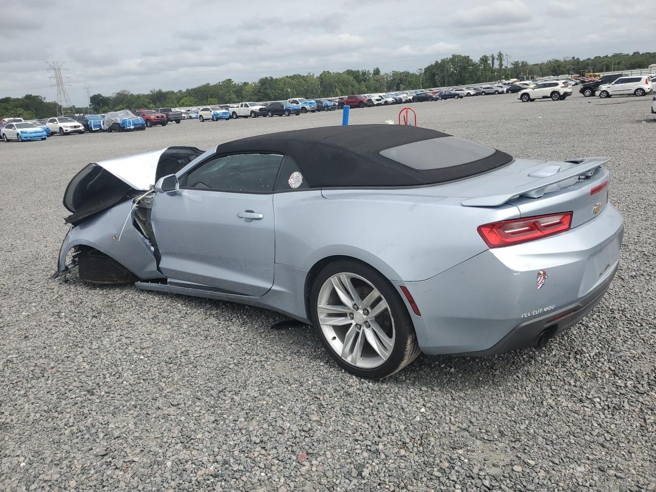 2017 Chevrolet Camaro Lt Blue vin: 1G1FB3DS9H0157077