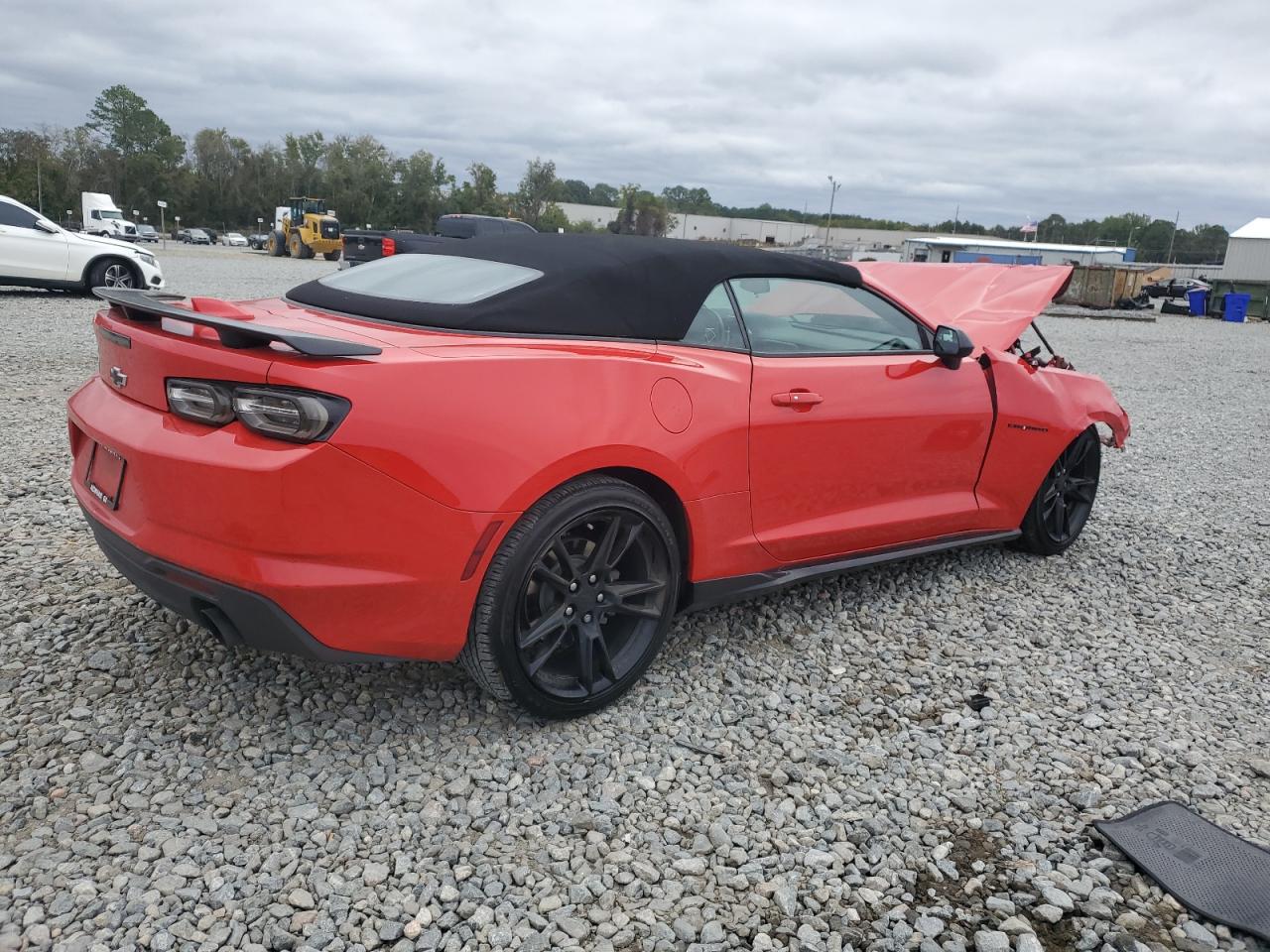 2022 Chevrolet Camaro Ls Red vin: 1G1FB3DX1N0102338