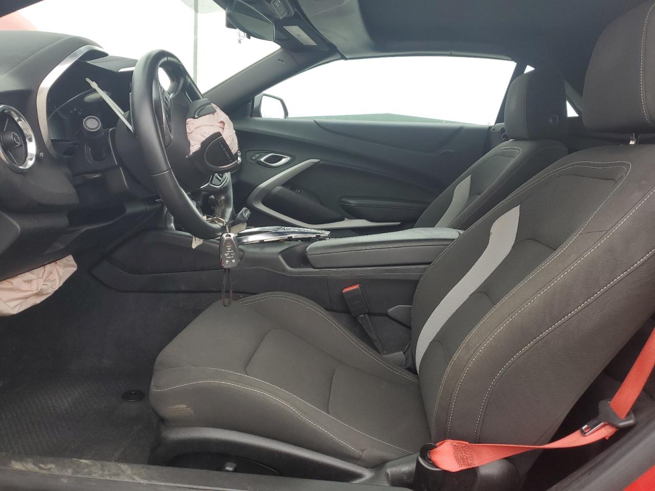2022 Chevrolet Camaro Ls Red vin: 1G1FB3DX1N0102338
