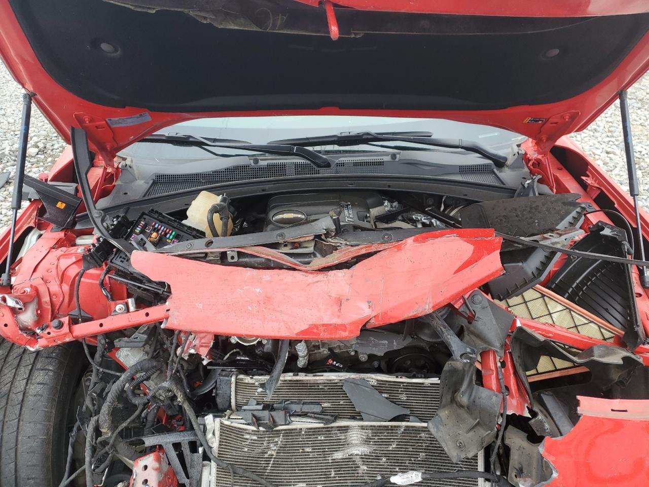 2022 Chevrolet Camaro Ls Red vin: 1G1FB3DX1N0102338