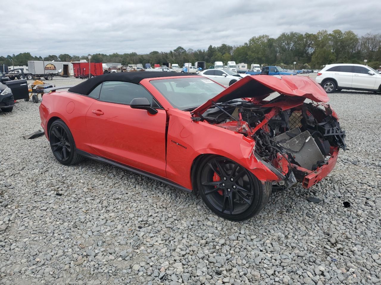 2022 Chevrolet Camaro Ls Red vin: 1G1FB3DX1N0102338